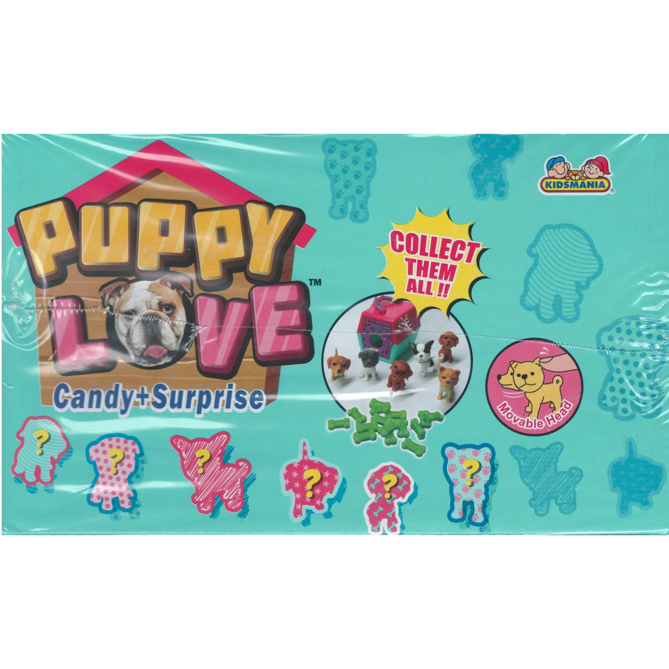 Kidsmania Puppy Love, Candy + Surprise - Display Pack Of 12 Count