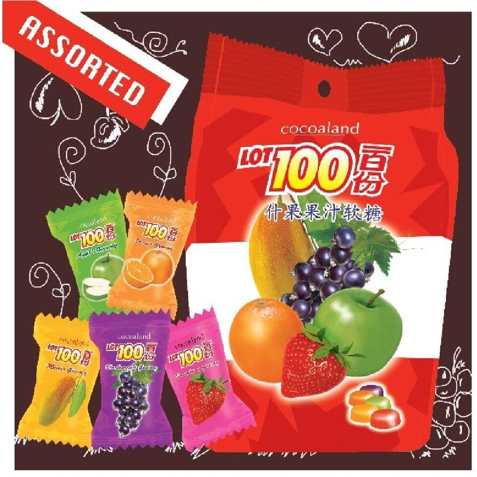 Cocoaland Lot 100 Gummy 150G (628Mart) (Assorted, 1 Pack)