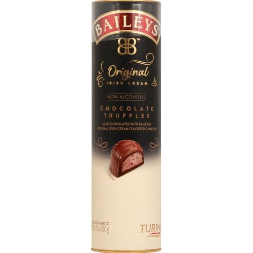 Turin Baileys Milk Chocolate Truffles, Milk Chocolates Filled With Baileys Flavored Non-Alcoholic, 7Oz Tube Great For Gifts And Treats