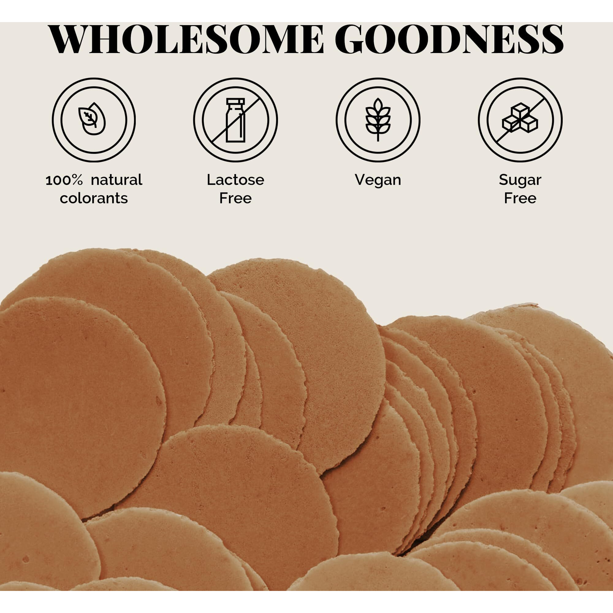 Kalan Chocolate Amaranth Flour Wafer Thins, Vegan And Sugar-Free, Pack Of 6