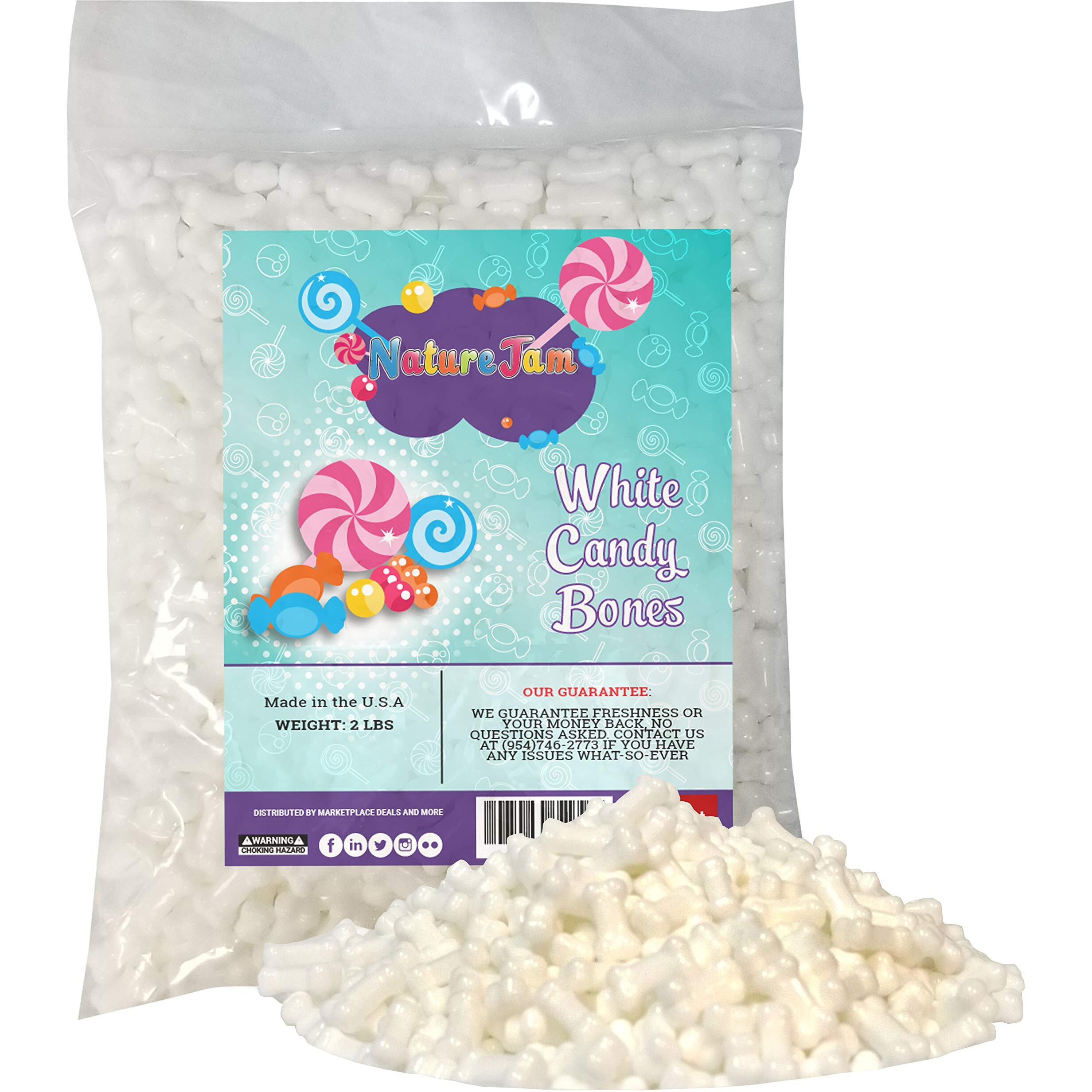White Dog Bones Candy-Spooky Halloween Themed Hard Candies 2 Pounds Bulk