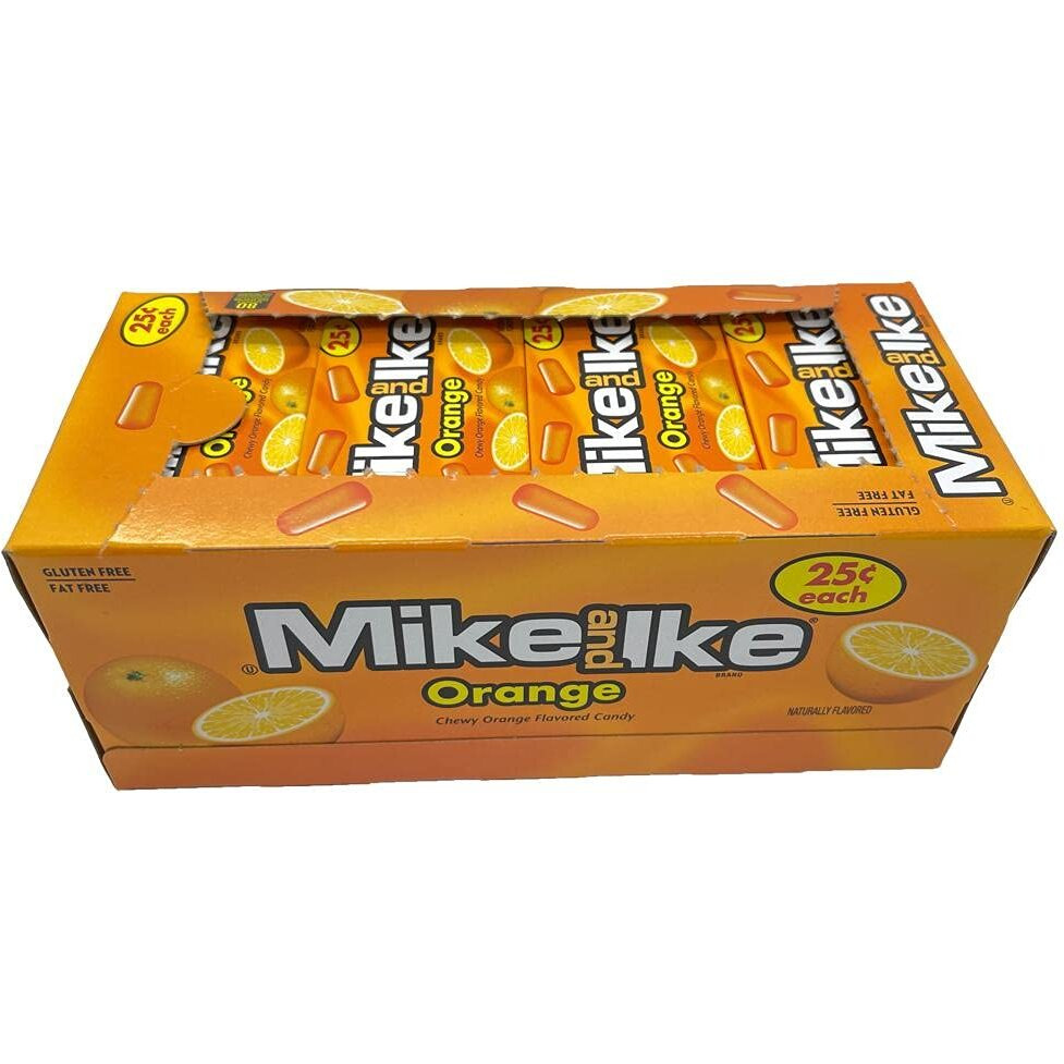 Justborn Mike And Ike Orange Candies - 0.78-Oz Box Case Of 24
