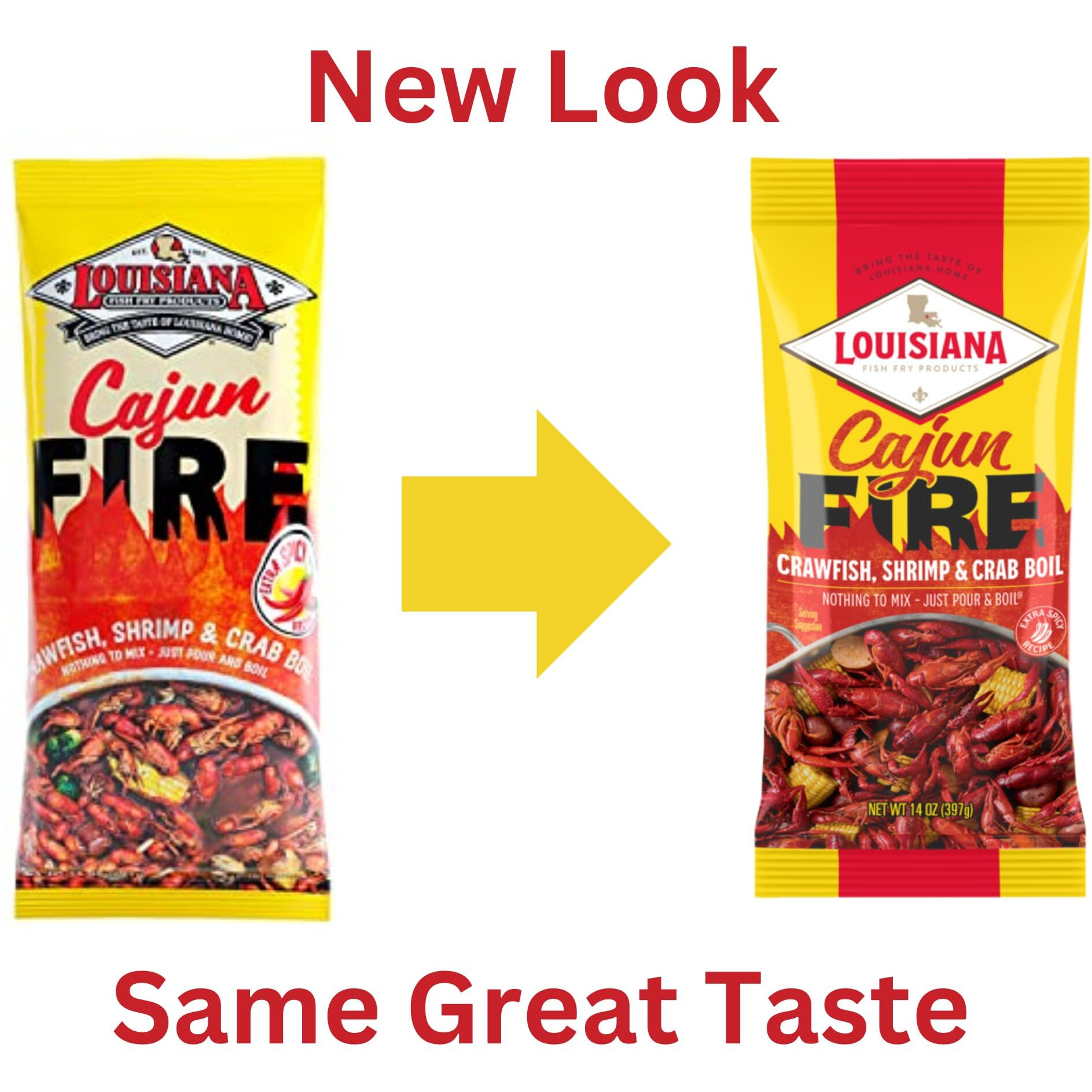 Louisiana Fish Fry, Cajun Fire Boil, 14 Oz (Pack Of 1)