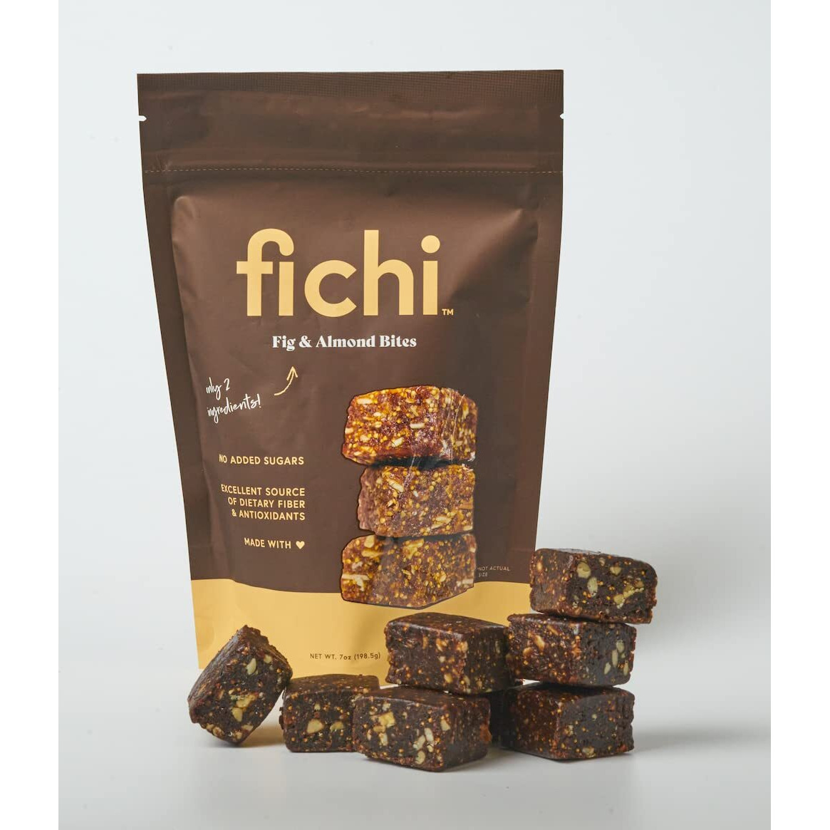 Fichi Fig And Almond Bites, A Wholesome And Delicious Gluten-Free Italian Fruit And Nut Snack, 7 Oz (Pack Of 1)