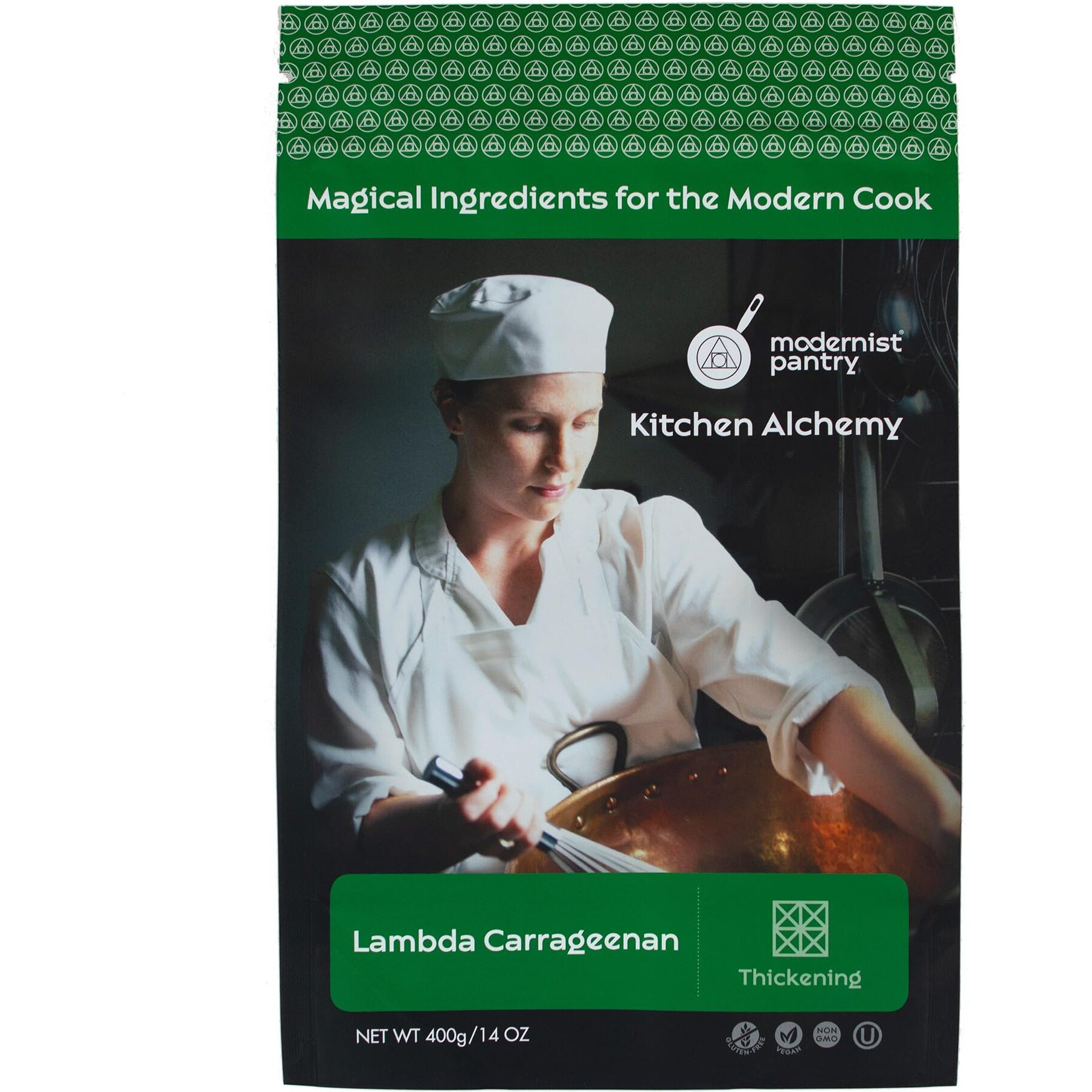 Refined Lambda Carrageenan  Non-Gmo  Vegan  Ou Kosher Certified - 400G/14Oz