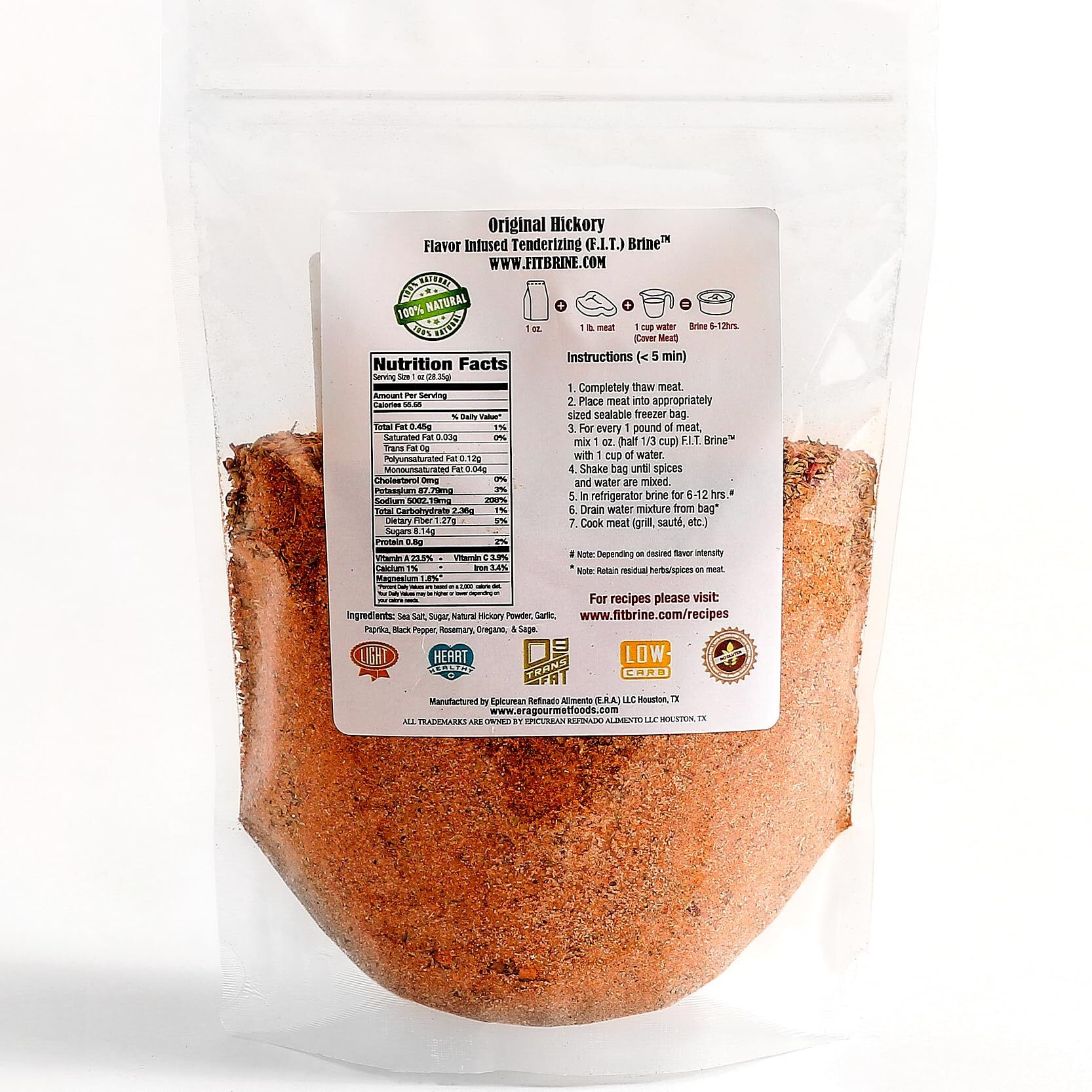 Flavor Infused Tenderizing (Fit) Brine - Garlic & Herb, 16Oz | Premium Meat Tenderizer & Seasoning | Infuses Fresh, Authentic Flavor & Juicy Texture | All-Natural, Easy-To-Use For Chicken, Turkey, Lamb, Salmon & More Quality Made In Texas.