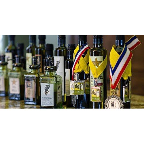 Texas Hill Country Olive Co Terra Verde Extra Virgin Olive Oil - Cold Pressed Evoo Gourmet Olive Oil - Rich & Fruity - Perfect For Finishing & Dressing - Award Winning & Made In Texas (16.9 Oz)