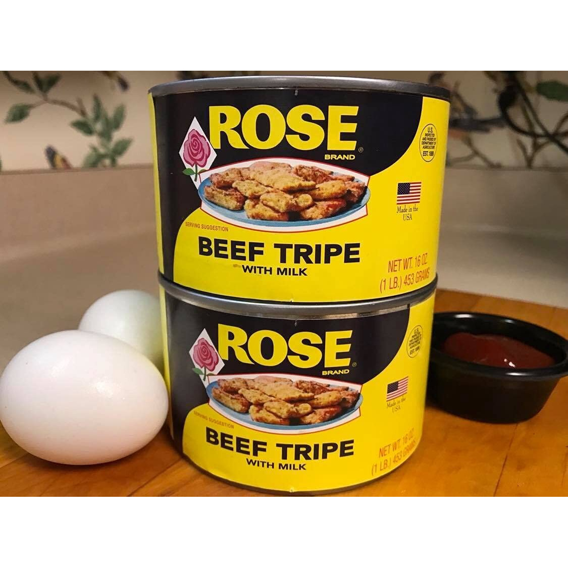 Rose Beef Tripe With Milk In A 1 Lb. Can., 2 (One Lb Cans)