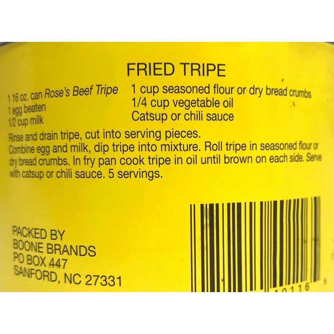 Rose Beef Tripe With Milk In A 1 Lb. Can., 2 (One Lb Cans)