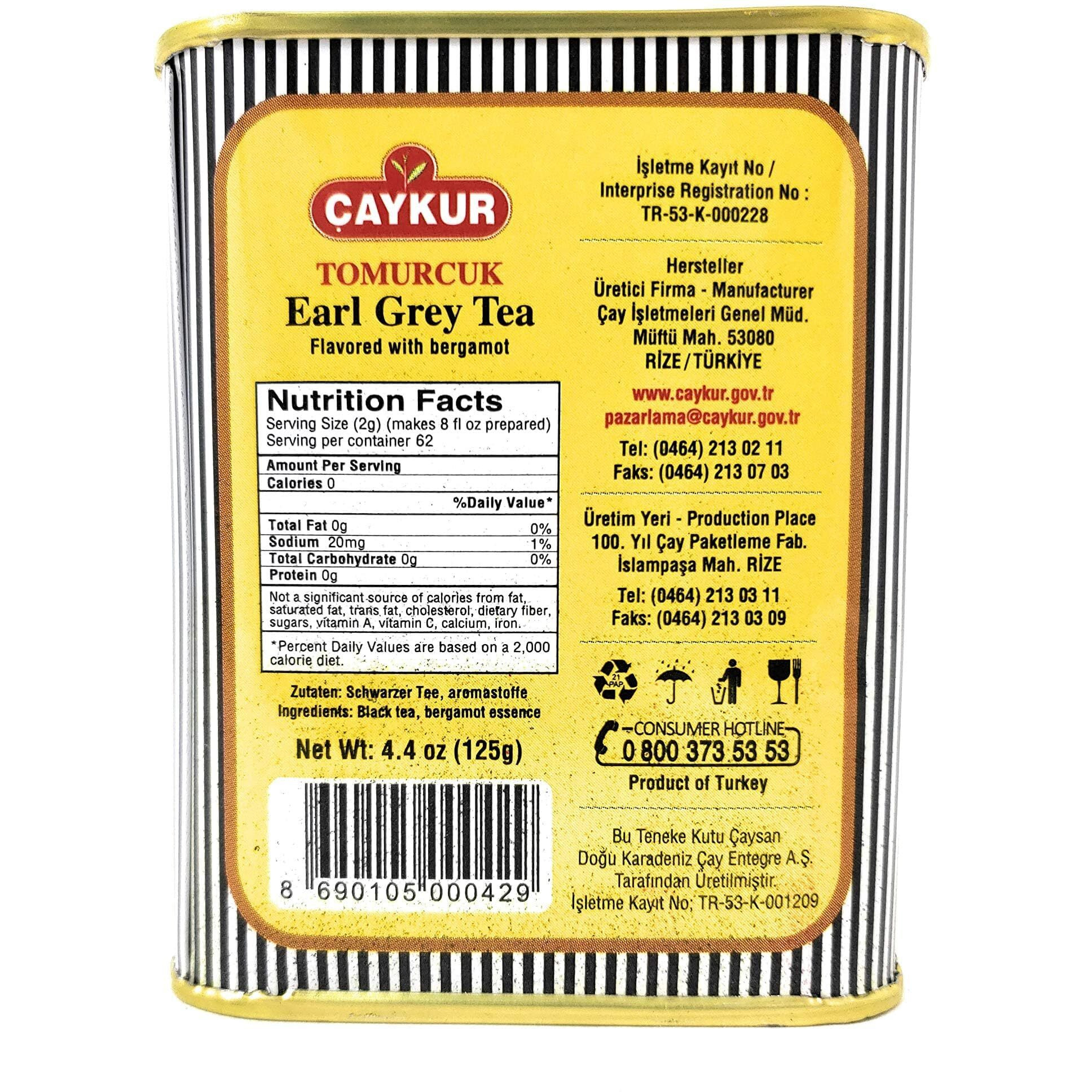 Caykur Export Tomurcuk Earl Grey Tea (3 Pack, Total Of 13.2Oz)
