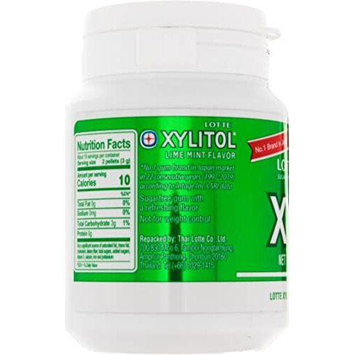 Lotte Xylitol Lime Mint Gum 2.04 Oz (Pack Of 1)