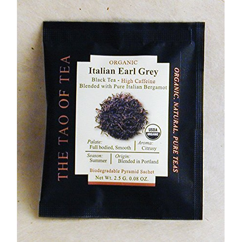 The Tao Of Tea, Italian Earl Grey, Pyramid Sachets, 15 Sachet Box