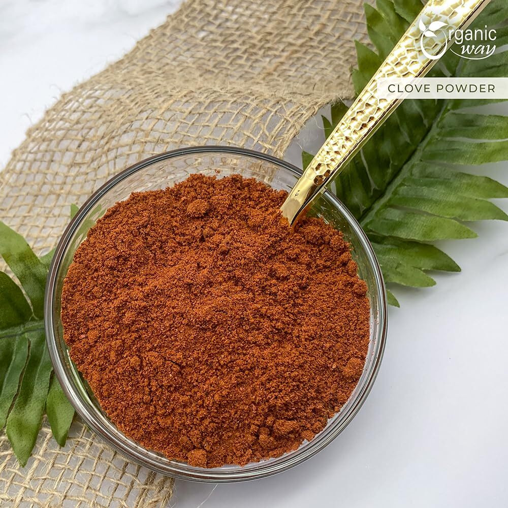 Organic Way Premium Cloves Powder (Syzygium Aromaticum) - Aromatic Spice | Organic & Kosher Certified | Raw, Vegan, Non Gmo & Gluten Free | Usda Certified | Origin - Sri Lanka (4 Ounce (Pack Of 1))