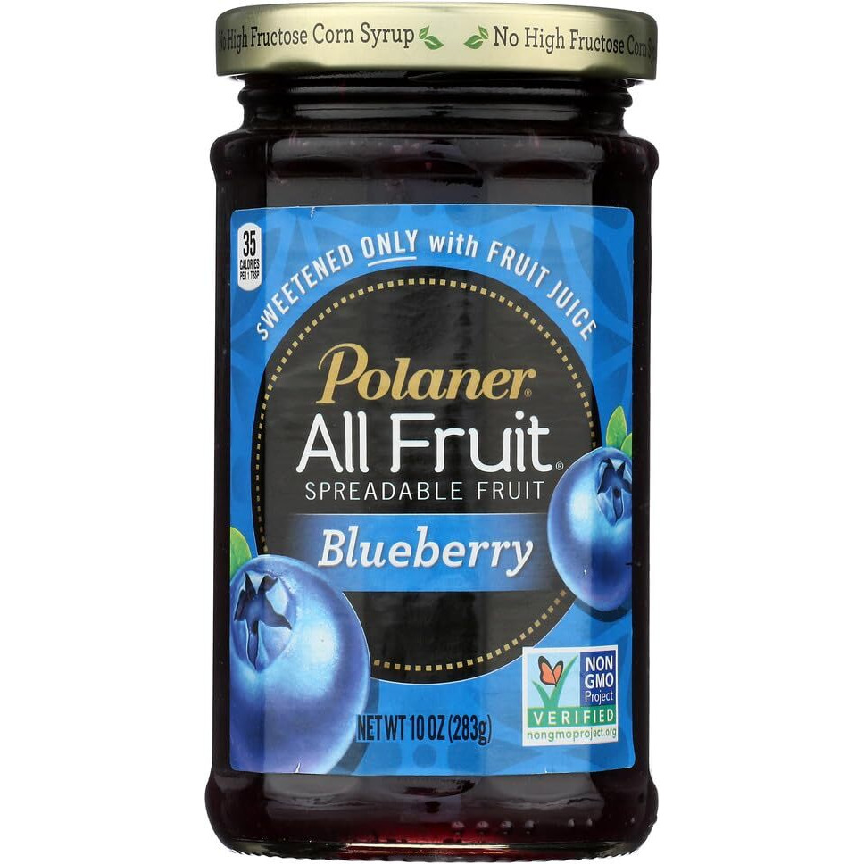 Polaner All Fruit With Fiber Blueberry Spreadable Fruit 10 Oz