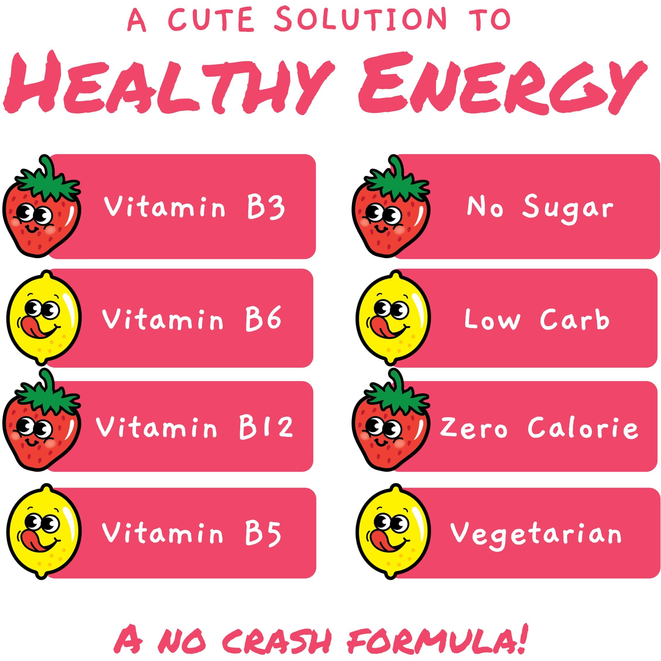 Teacher Power (The Original) In Strawberry Lemonade Sugar Free Energy Drink 70/Servings Per Jar 100Mg Caffeine With B Vitamins