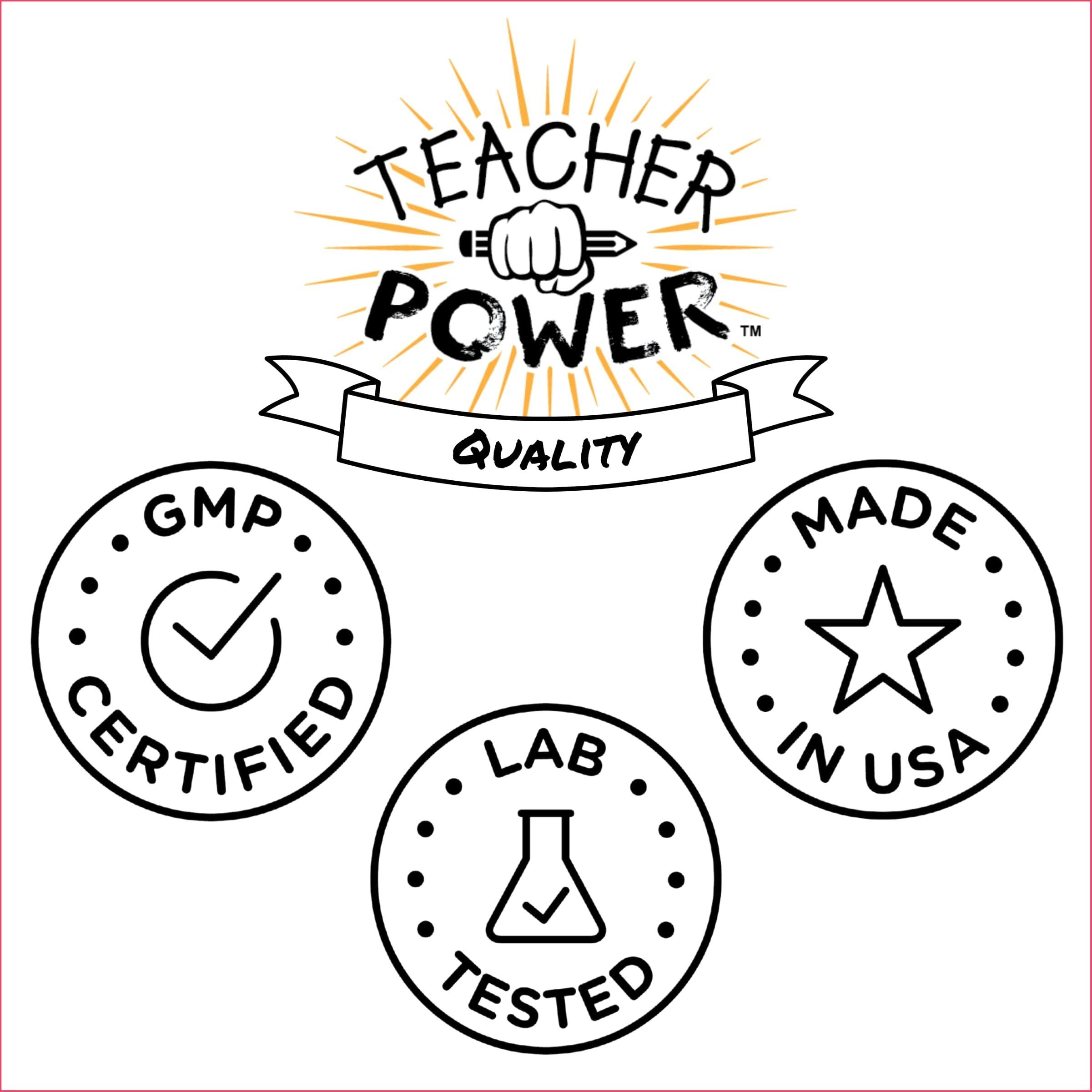 Teacher Power (The Original) In Strawberry Lemonade Sugar Free Energy Drink 70/Servings Per Jar 100Mg Caffeine With B Vitamins