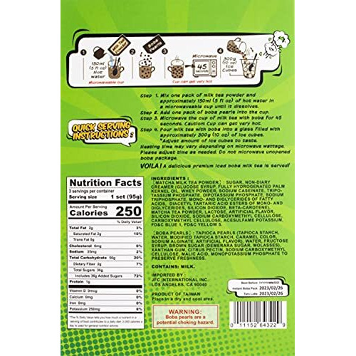 J-Basket Matcha Boba Kit, Matcha, 10 Oz