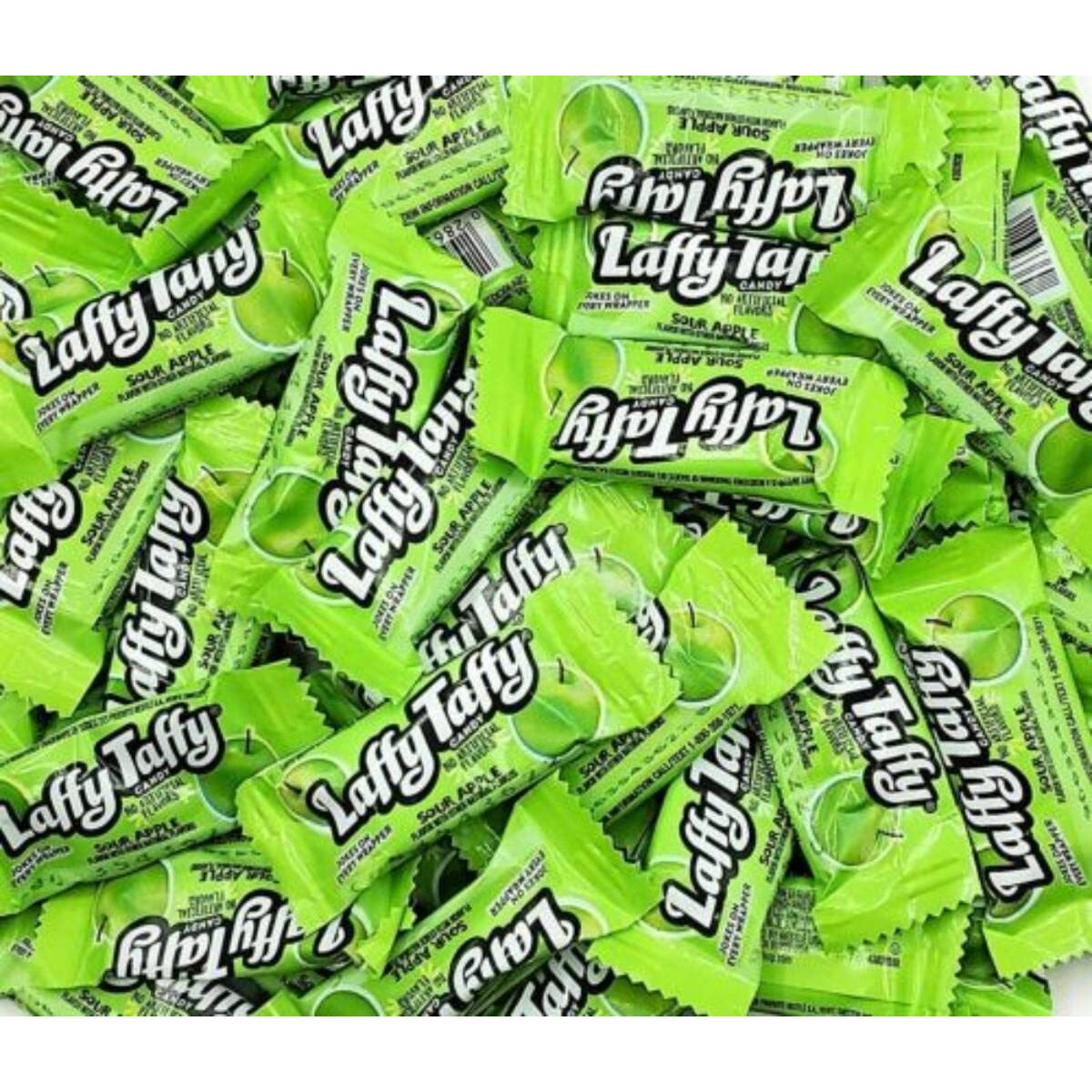 Laffy Taffy Gluten-Free Tangy Halloween Candy - (3Lb) Sour Green Apple Deliciously Stretchy Candy For Snacking And Sharing - Taffy Candy Individually Wrapped