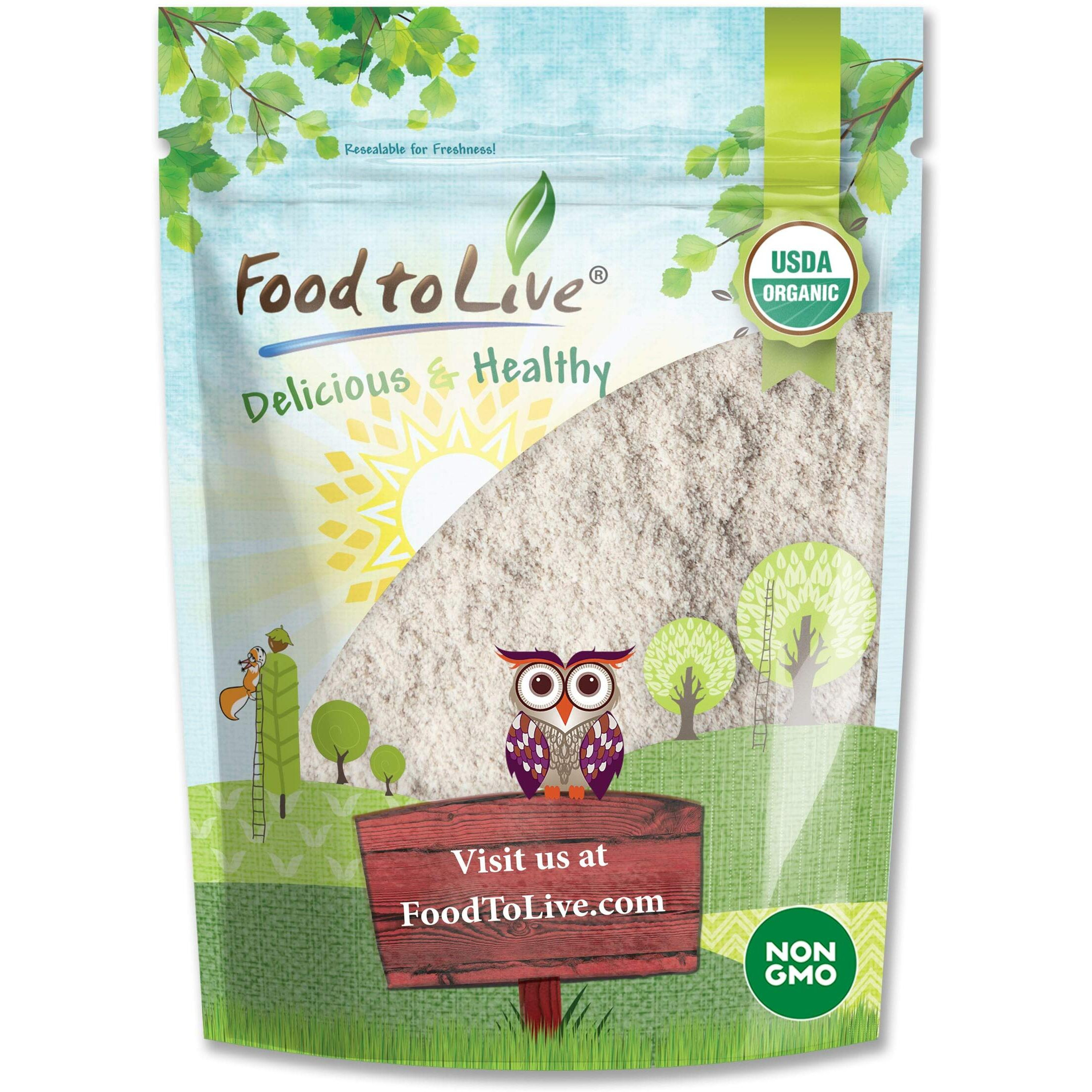 Food To Live Organic Brown Rice Flour, 3 Pounds - Non-Gmo, Finely Ground From Long Grain Rice, Unbleached, Untreated, Vegan Meal, Kosher, Bulk Powder, High In Protein, Sodium Free