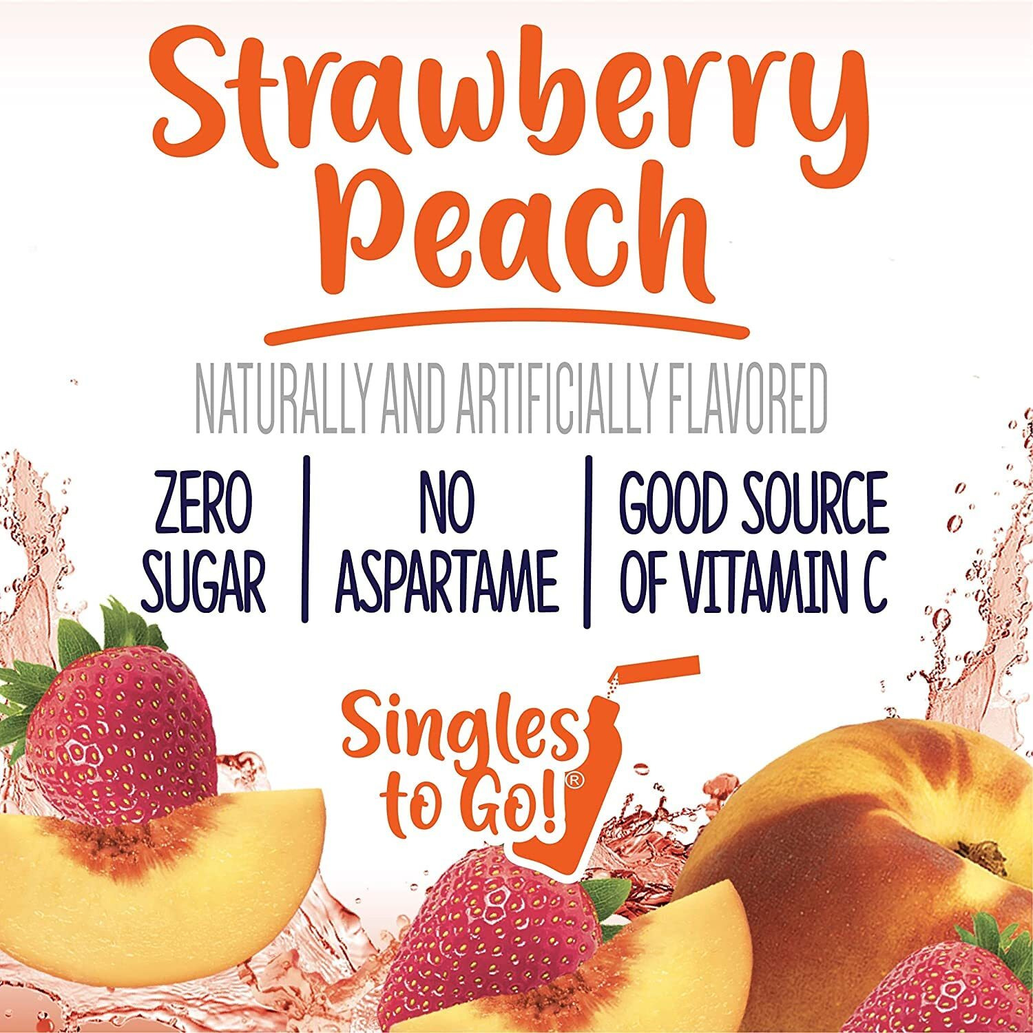 Welch's Strawberry Peach Singles To Go Drink Mix, 0.48 Oz (Pack Of 8)