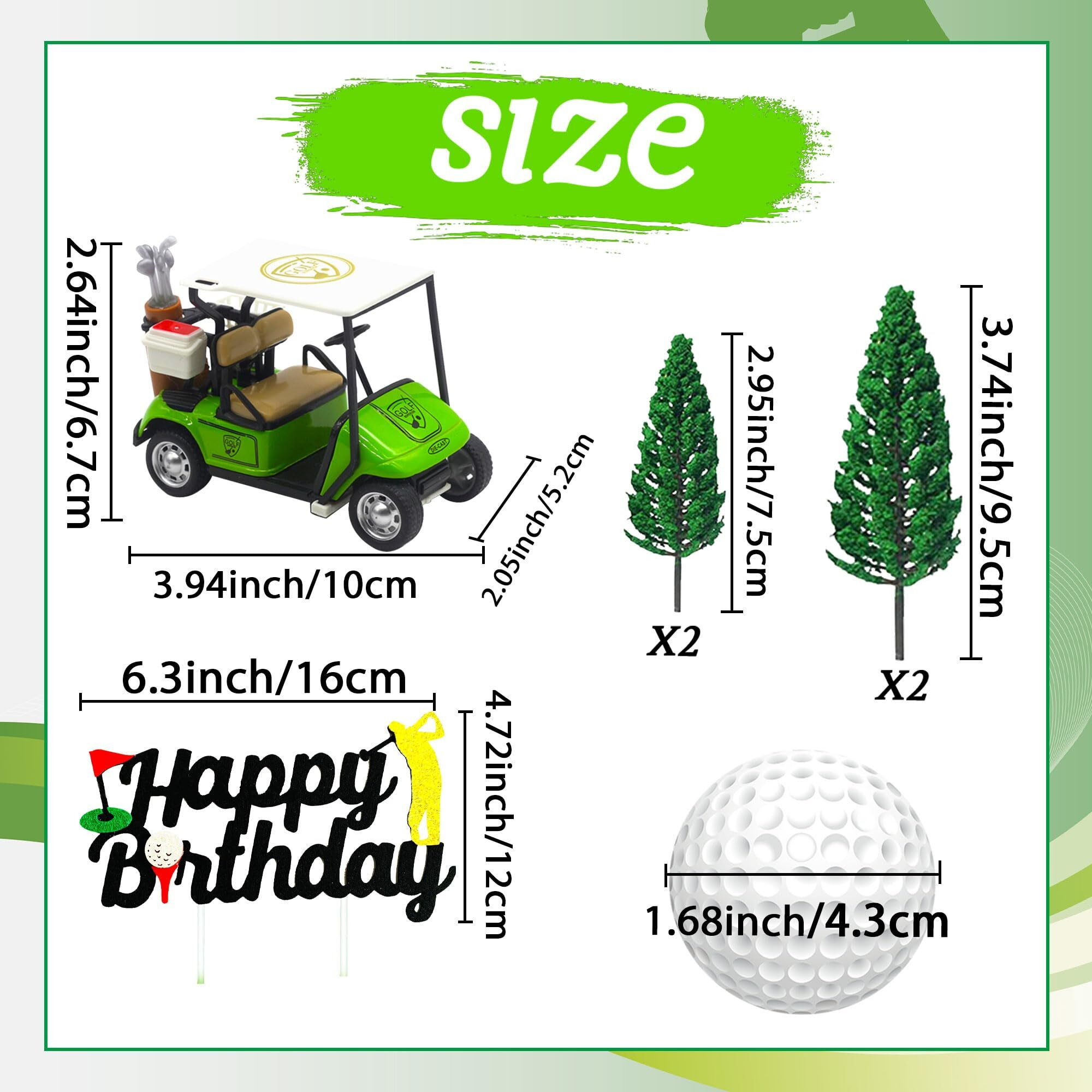 Roaring Good Time Golf Cake Decoration Heading For The Green Cake Topper Golf Themed Cake Decorations Golf Party Supplies Golf Party Favors Golf Birthday Decoration