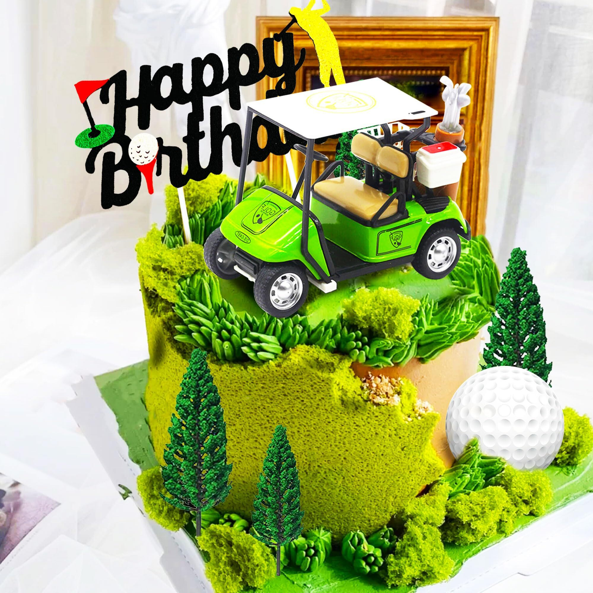 Roaring Good Time Golf Cake Decoration Heading For The Green Cake Topper Golf Themed Cake Decorations Golf Party Supplies Golf Party Favors Golf Birthday Decoration