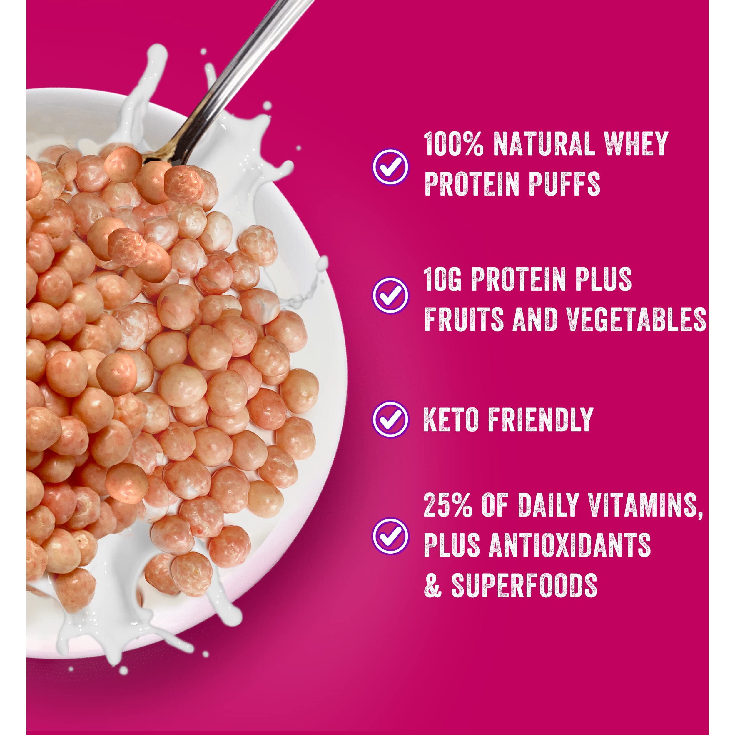 New Better Than Good Keto Protein Puffs | 16G Protein, 2 Servings Of Fruits & Veggies | Paleo, Low Sugar, Low Calories, Gluten Free, Diabetic Friendly Keto Snacks (Sweet Sampler 8 Pack)