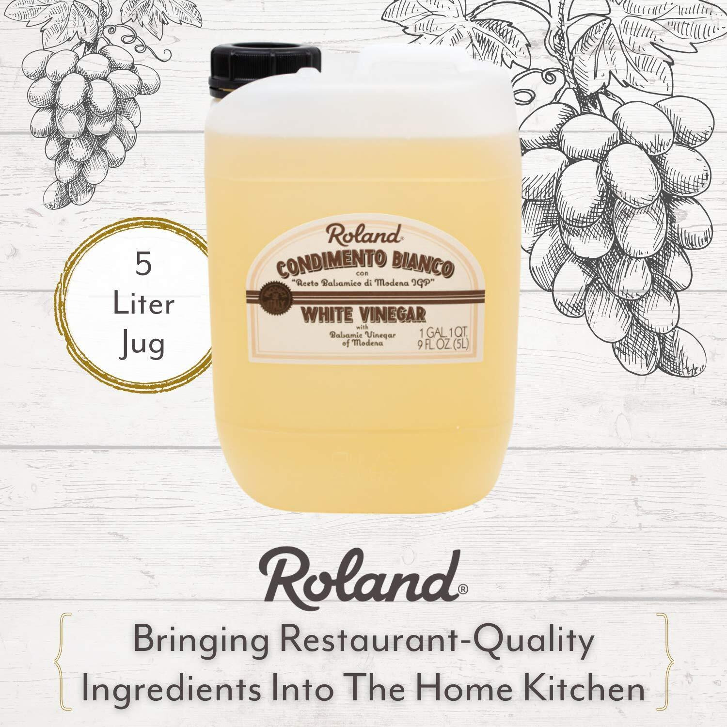 Roland Foods Condimento Bianco With Balsamic Vinegar Of Modena, White Vinegar, 5-Liter Jug