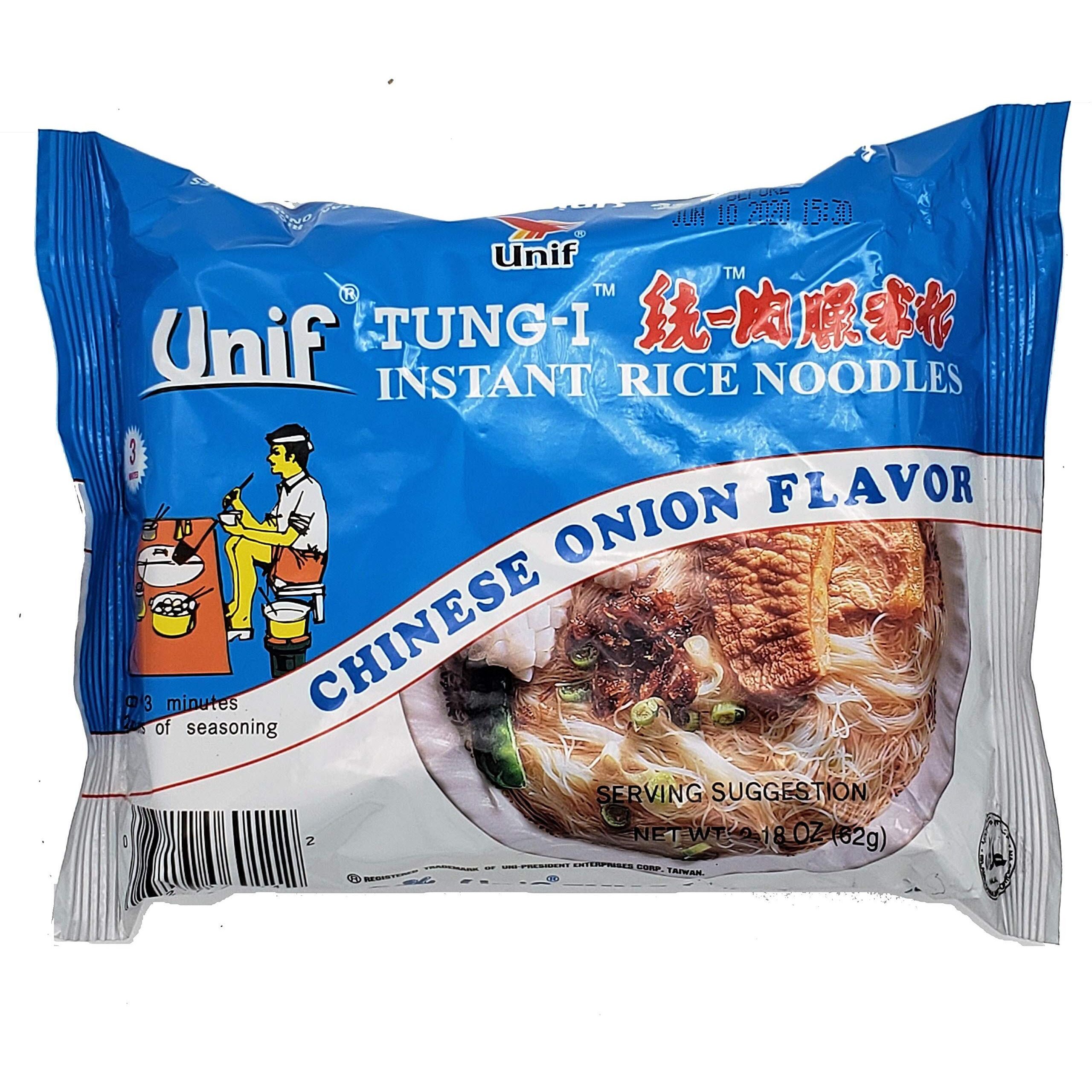 Tung-I Instant Rice Noodles Chinese Onion Flavor 2.18Oz (10 Pack)