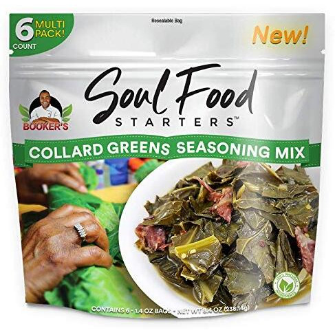 Booker's Soul Food Starters Collard Greens Seasoning Mix (6 Count/Multi-Pack)