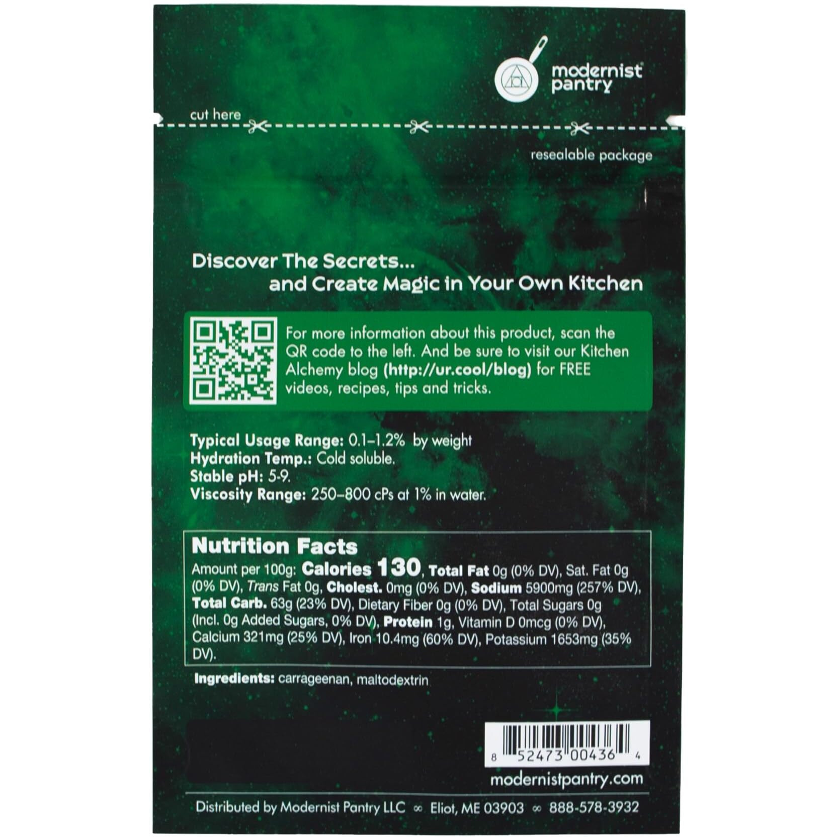 Refined Lambda Carrageenan  Non-Gmo  Vegan  Ou Kosher Certified - 50G/2Oz