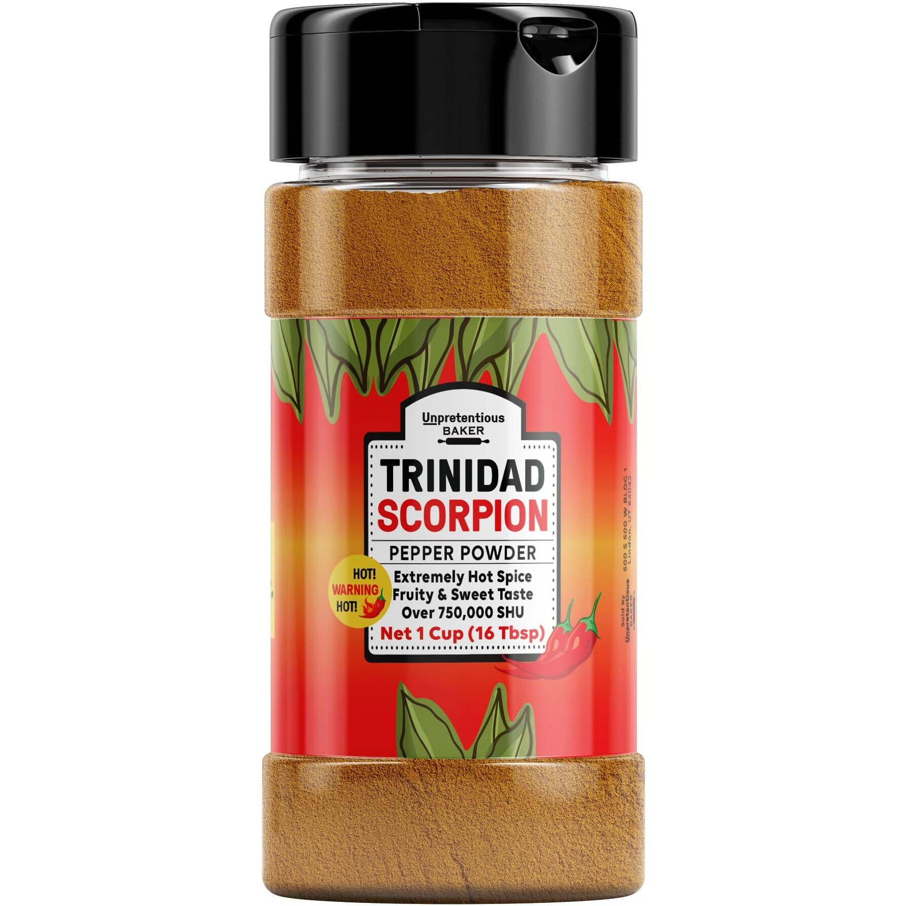 Unpretentious Trinidad Scorpion Pepper Powder (1 Cup) Extremely Hot, Pure Ground Chile Pepper