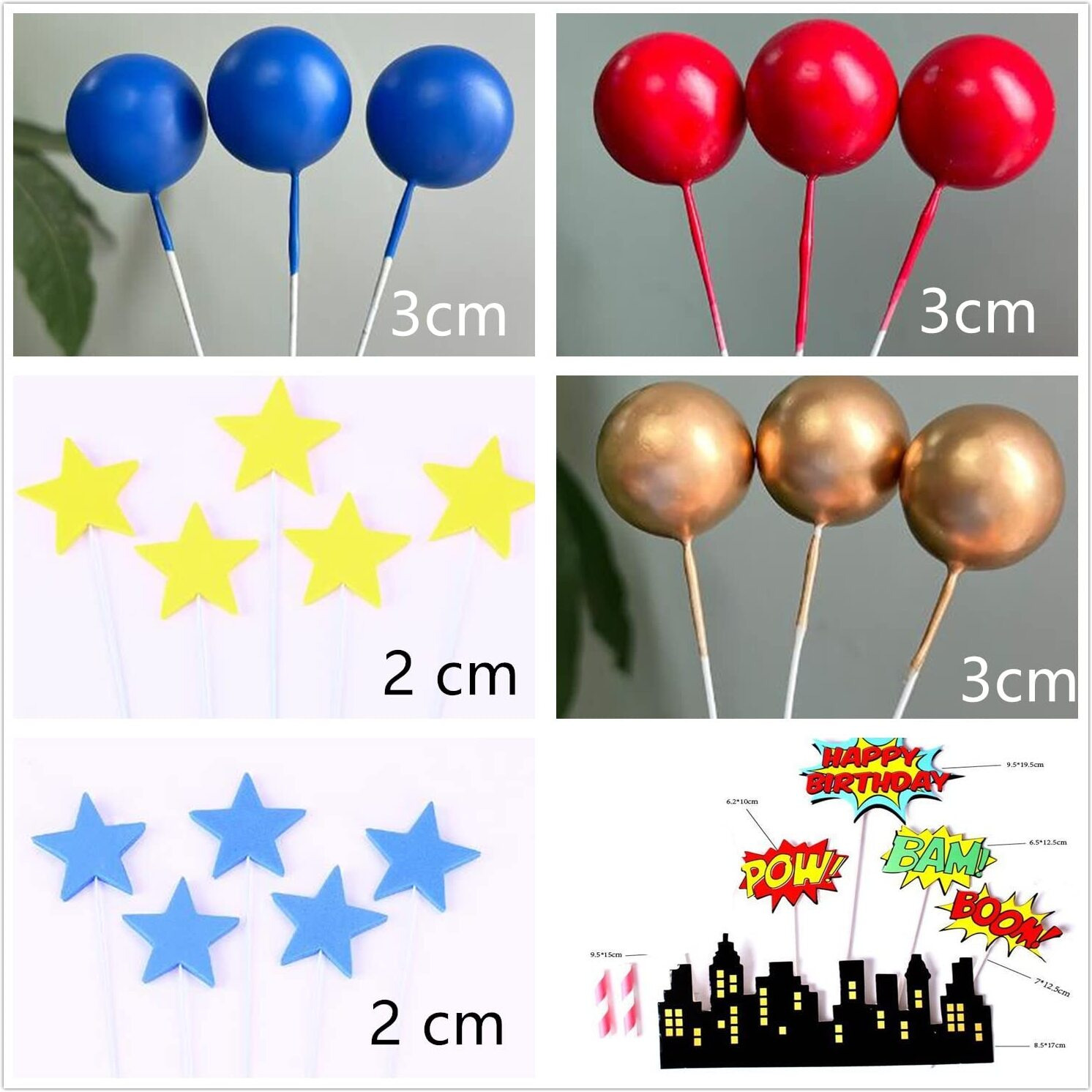 Gallarato Superhero Birthday Cake Topper Happy Birthday Cake Decorations For Hero Themed Birthday Party Supplies Superhero Birthday Decor