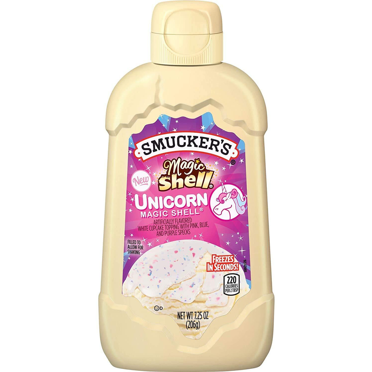 Smuckers Unicorn Magic Shell Smucker's Topping Freezes In Seconds (1) 7.25 Oz Bottle