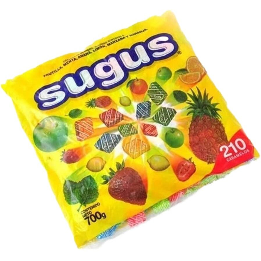 Sugus Caramelos Masticables Sabor A Frutas Surtido 700 Gr. - Gluten Free.