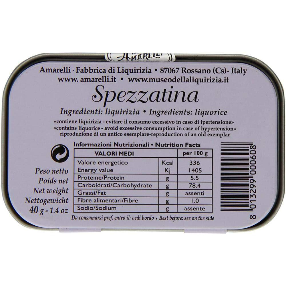 Amarelli, Rossa Liquorice Tin, 1.4 Ounce