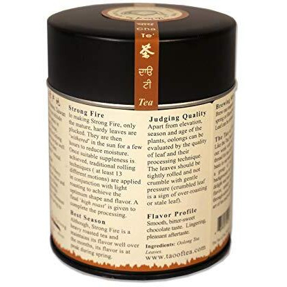 The Tao Of Tea, Strong Fire Oolong, 3.5 Ounce Tin