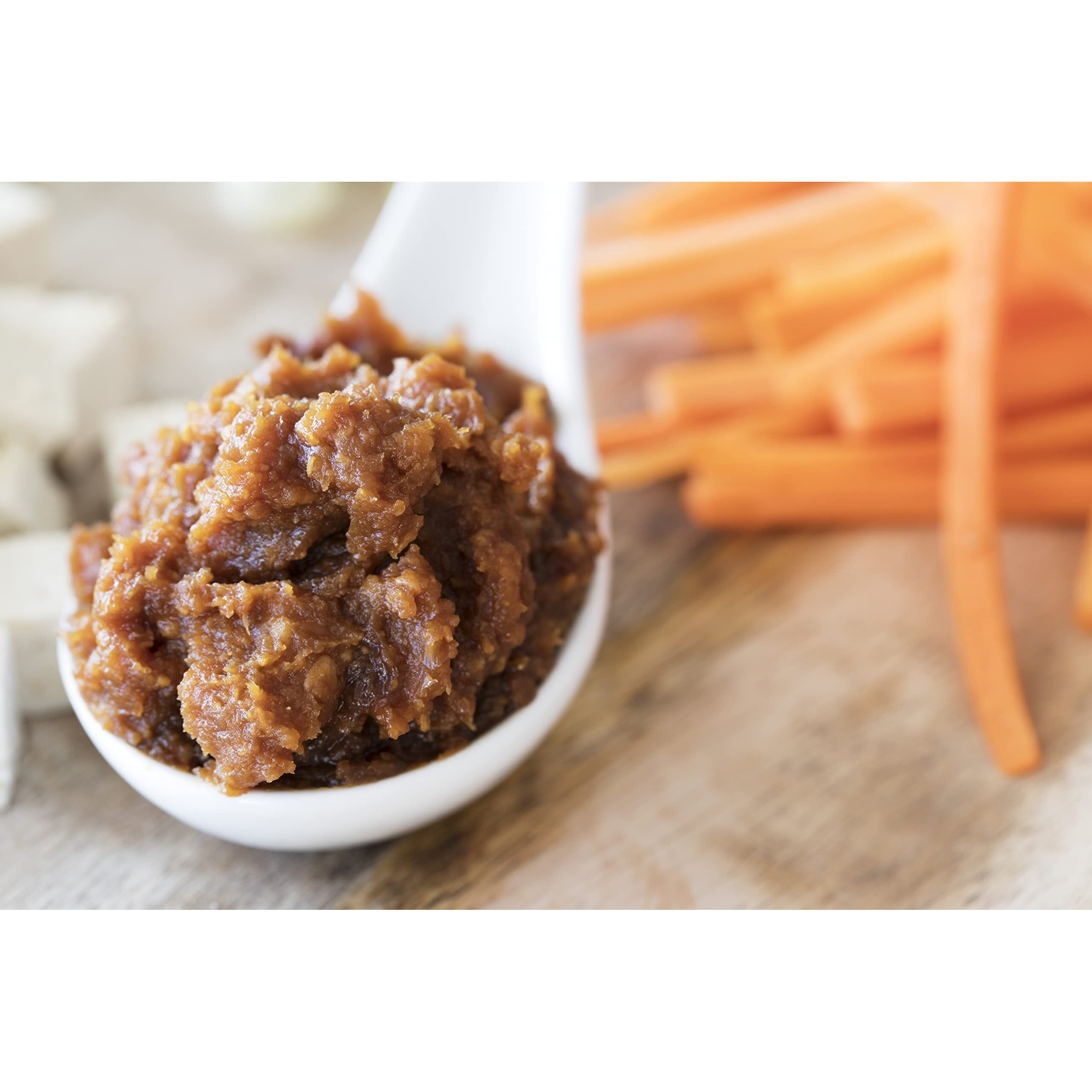 Q-Rapha Premium Korean Doenjang (Soybean Paste), Gluten-Free Non-Gmo Unpasteurized Artisanal, Aged Over 3 Years (17.9 Oz)