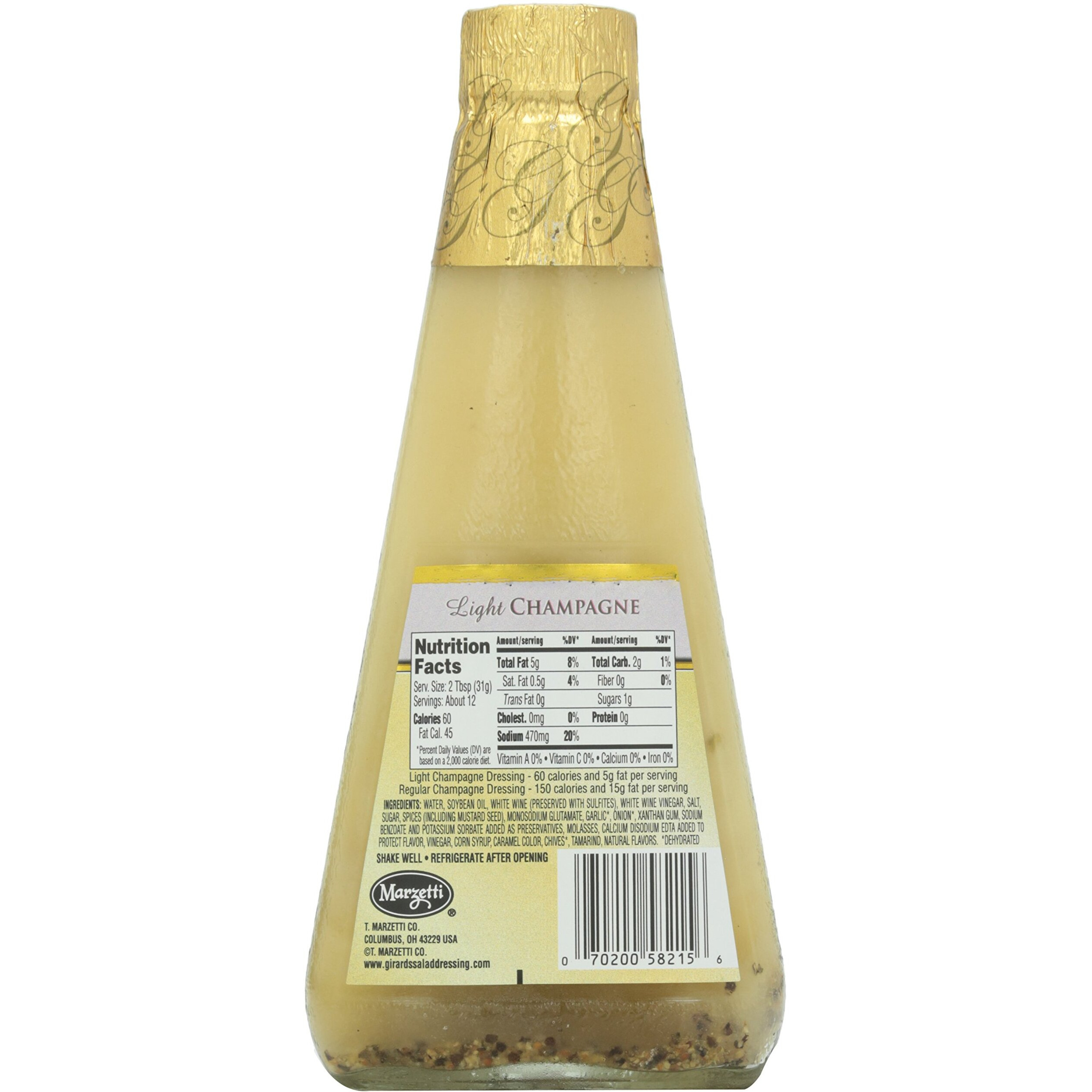 Girard's Dressing Light Champagne, 12 Oz