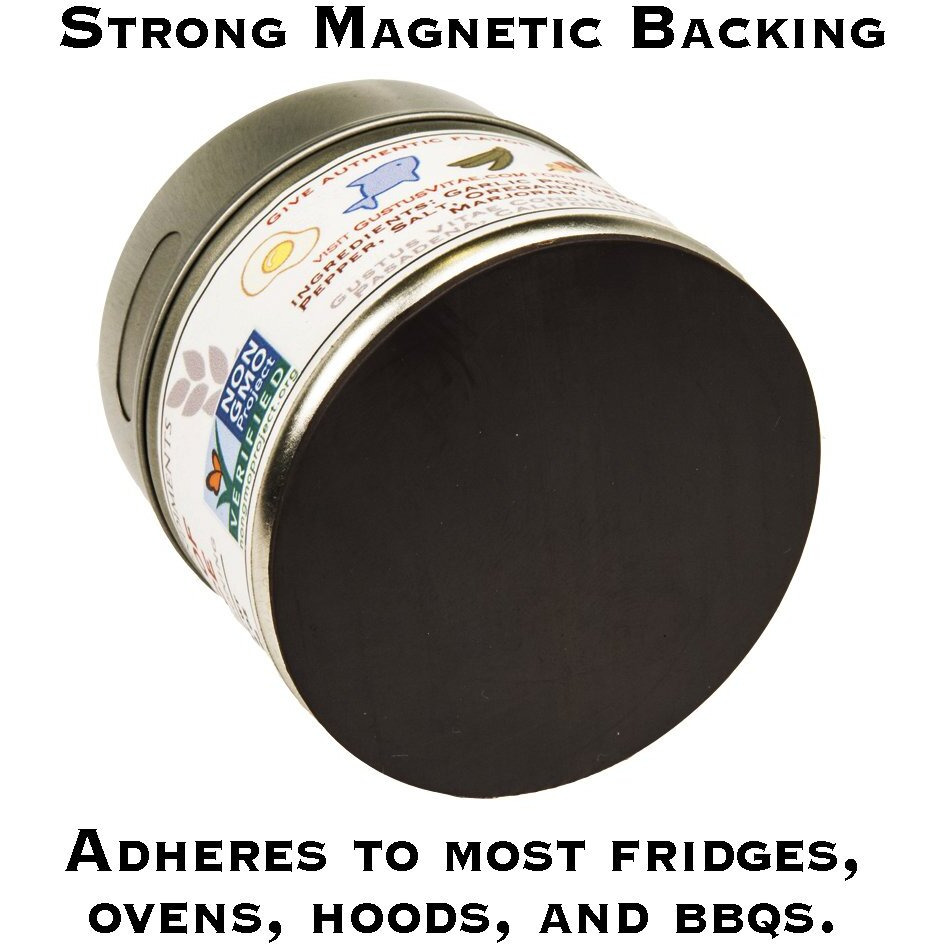 Everything But The Burger Seasoning | All Natural | Non Gmo | 1.9 Oz (54 G) | Gourmet Spice Mix | Small Batch | Artisanal Rub | Seasoning Pack | Magnetic Tin | Gustus Vitae | 842