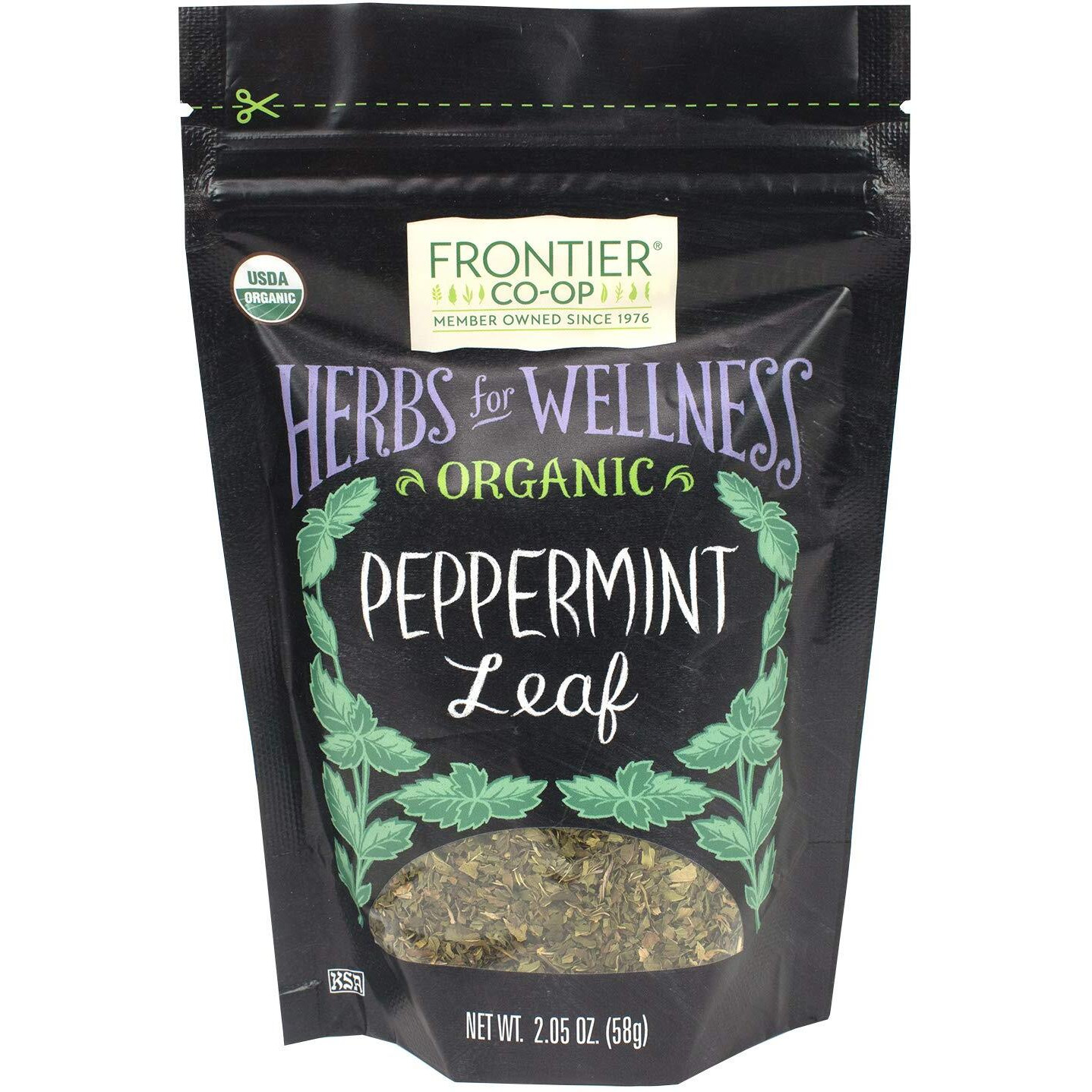 Frontier Co-Op Organic Cut & Sifted Peppermint Leaf 2.05Oz