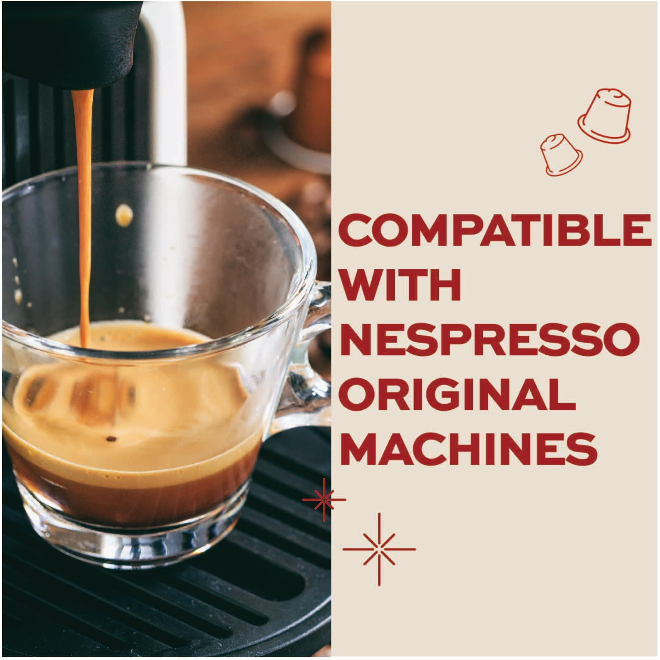 Kimbo 10 Count Napoli Capsules In Aluminium - Smooth & Rich Italian Roast For Nespresso