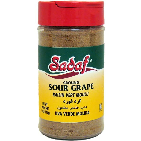 Sadaf Sour Grape - Ground Sour Grape For Cooking And Food Seasoning - Middle Eastern Cuisine - Kosher - 5 Oz Bottle