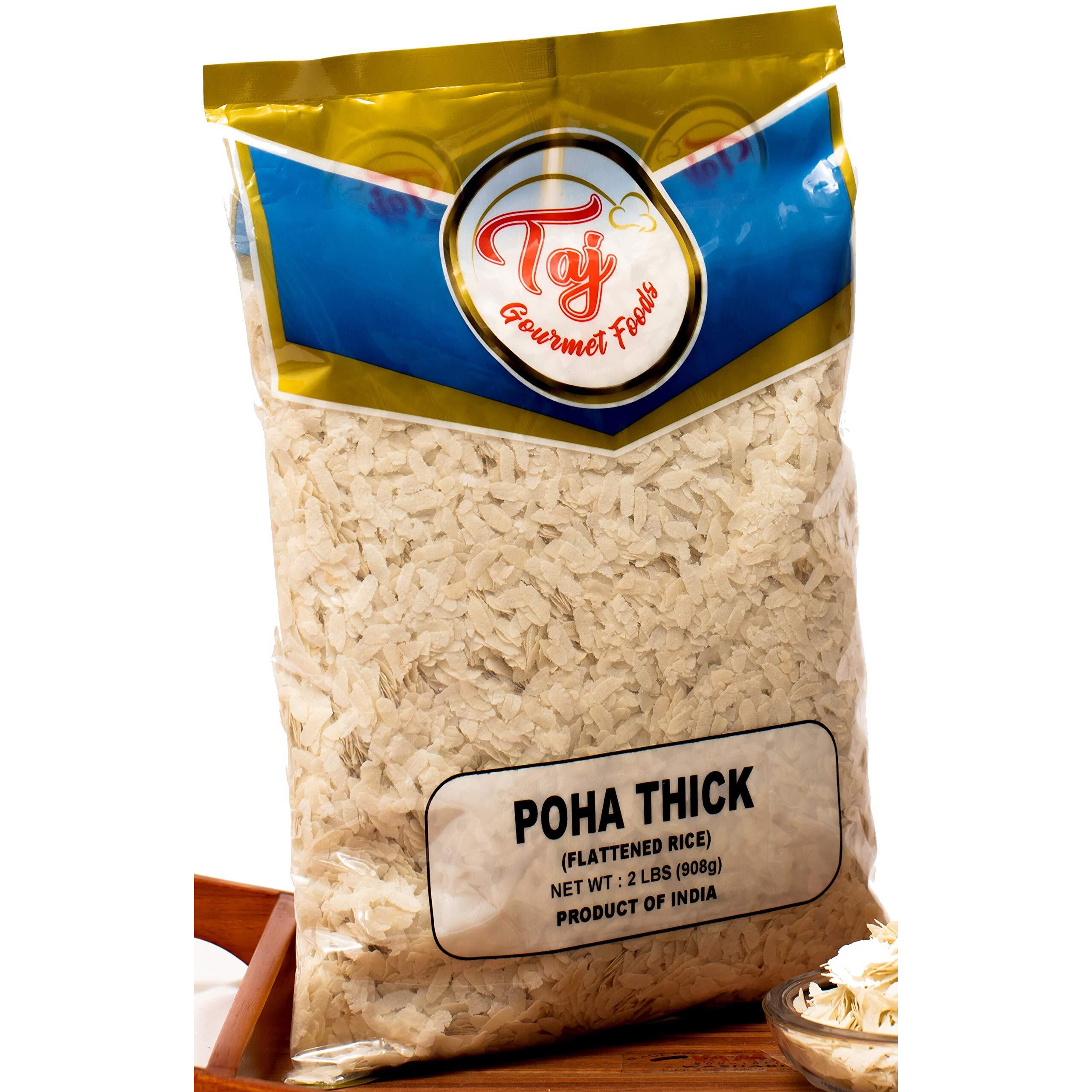 Taj Poha Thick 2-Pounds | Powa Flattened Rice