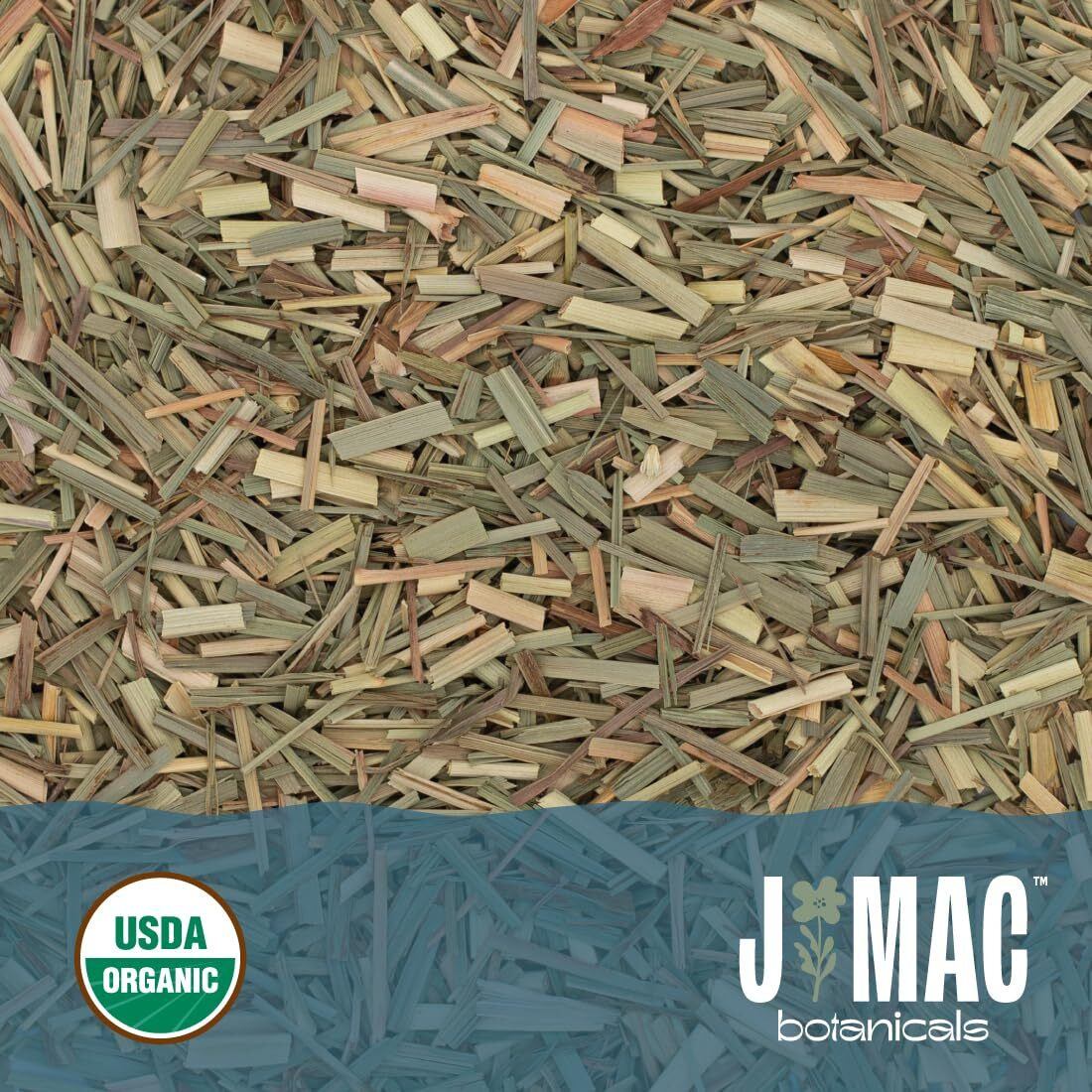 J Mac Botanicals Organic Lemongrass (4 Oz) Certified Usda Organic, Cut & Sifted Dried Lemongrass Tea From Egypt, Resealable Pouch. Packaged In The Usa