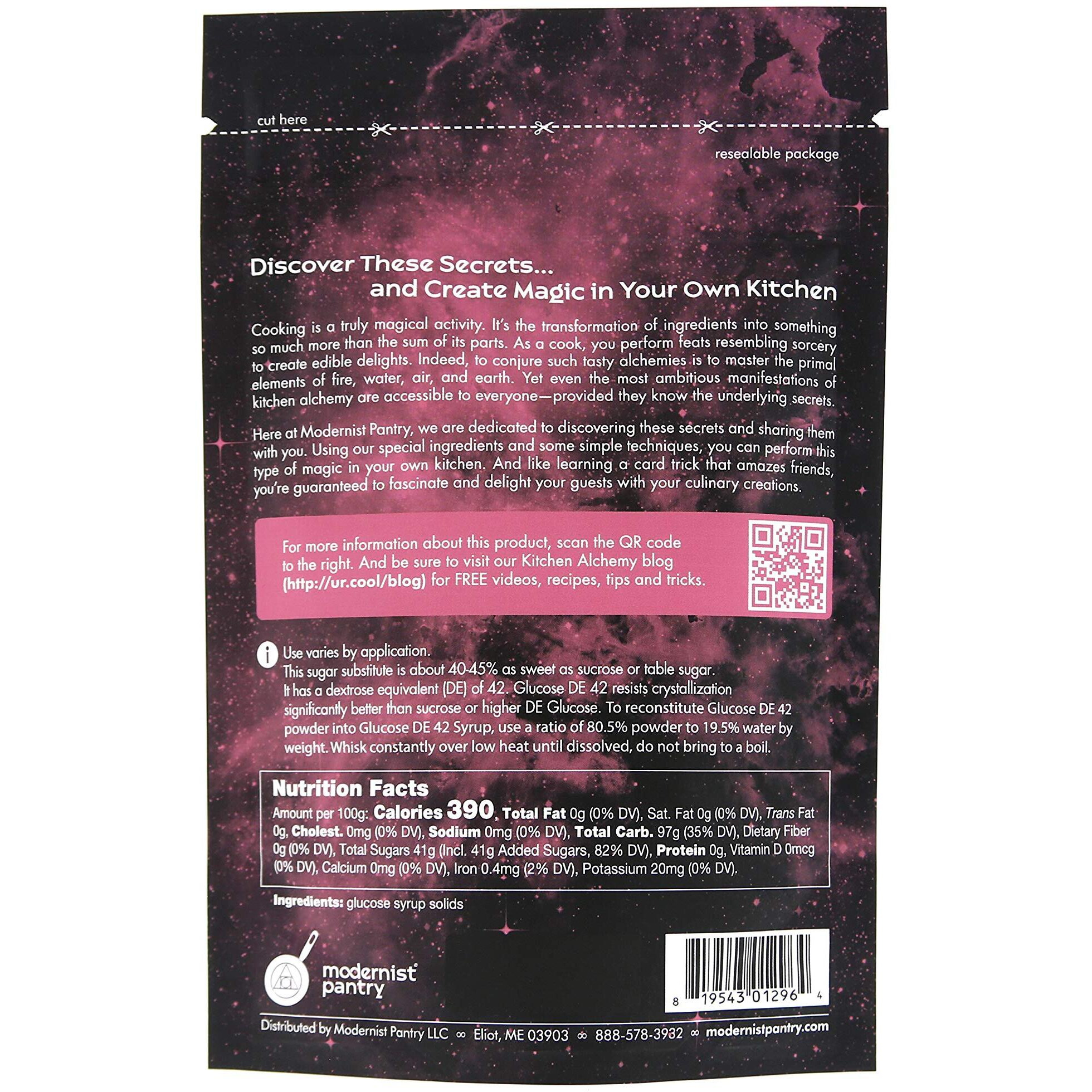 Pure Glucose De 42 Powder [Syrup Solids] Vegan Gluten-Free Ou Kosher Certified - 200G/7Oz