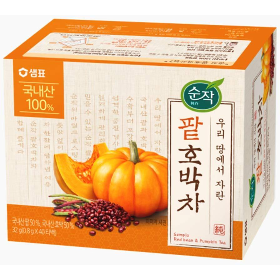 Raum Food 100 Percent Natural Organic Tea 0.7G X 40 T Tea Bags  (Red Bean & Pumpkin)