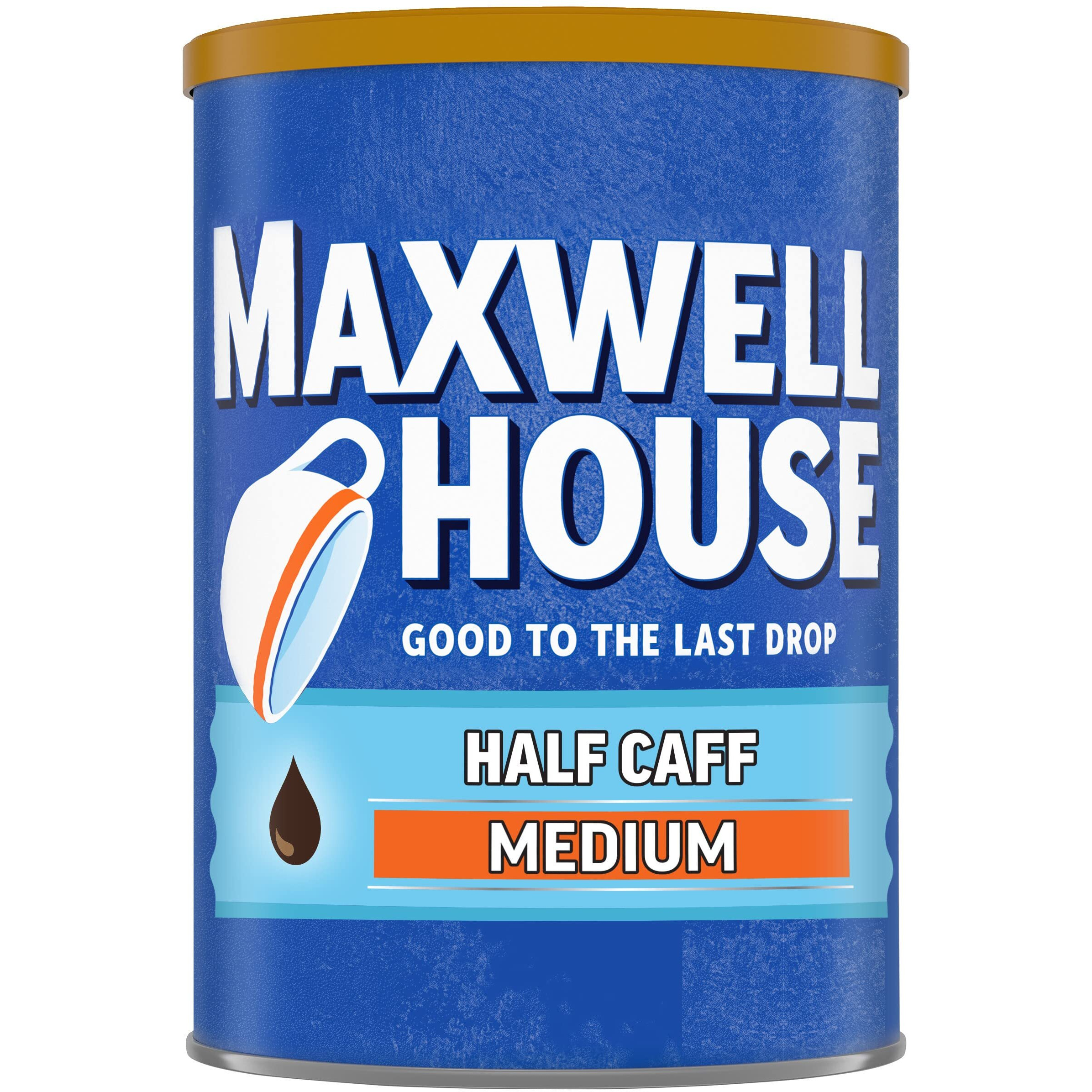 Maxwell House Half Caff Ground Coffee (11 Oz Canister)