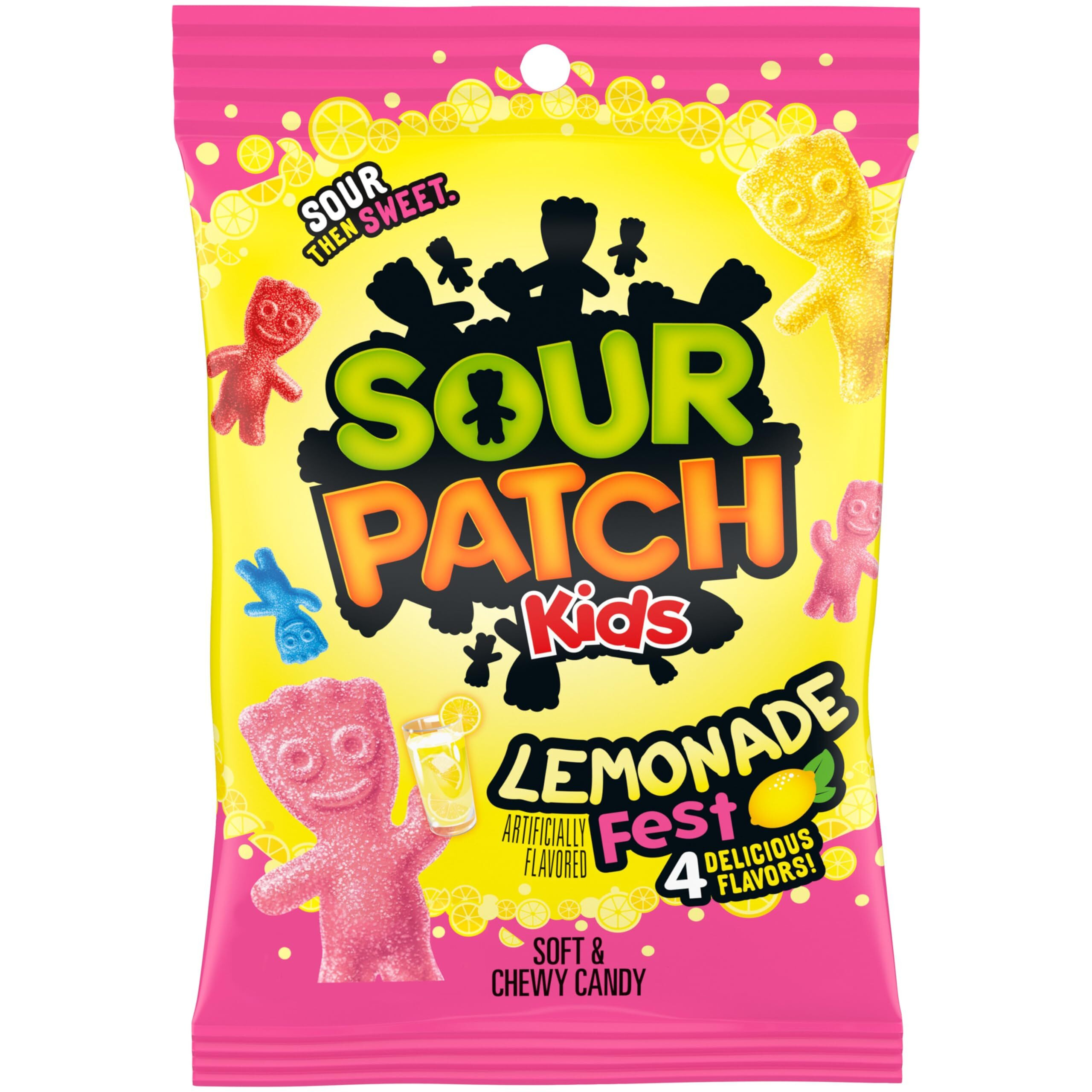Sour Patch Kids Lemonade Fest Soft & Chewy Candy, 8.02 Oz