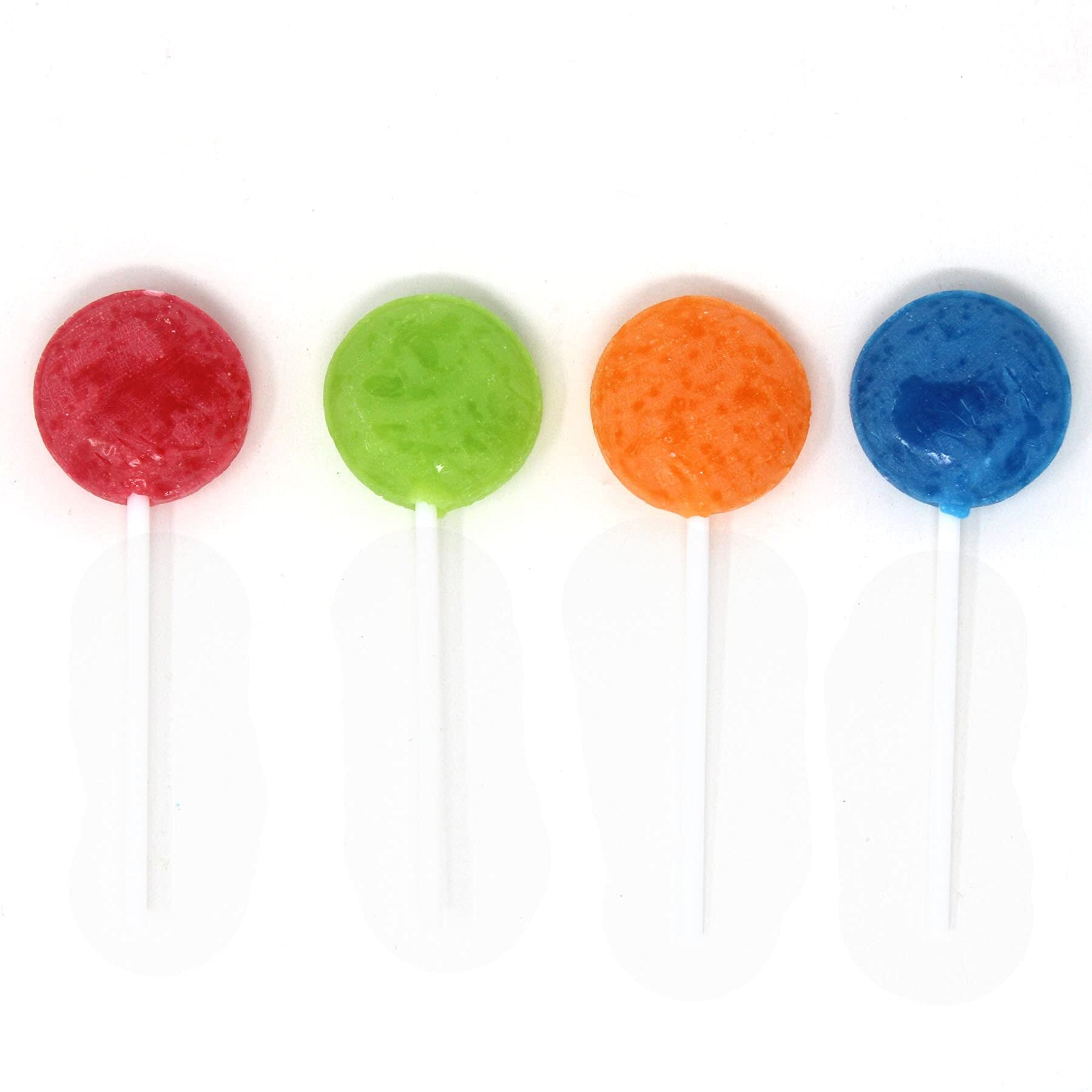 Sour Lollipops Candy Suckers - Assorted Fruit Flavors Red Orange Green Blue Colors - Lollypops For Red Light Green Light Classic Lollypop- 31 Lollipops-